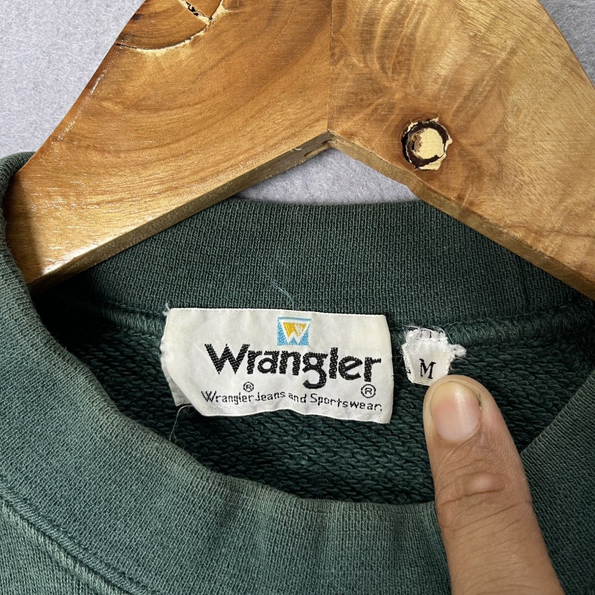 Wrangler Vintage 80s Wrangler Crewneck Sweatshirt Green Size US M / EU 48-50 / 2 - 7 Thumbnail