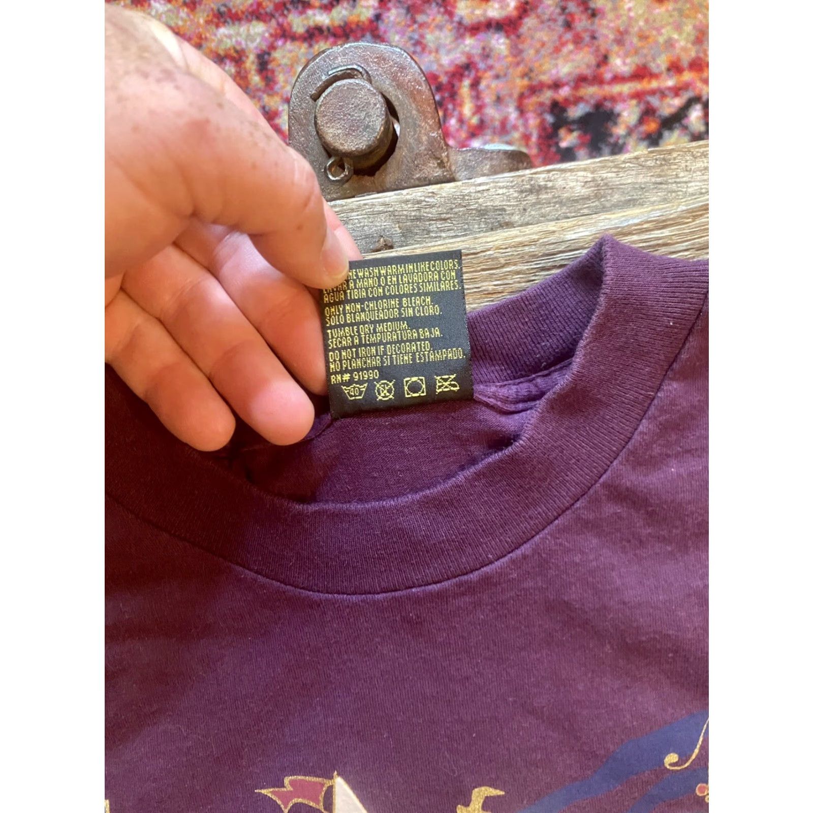 Vintage VINTAGE Robert Allan Hawaii T-Shirt Sailboats XL Purple Short Sleeve Crew Neck Mens Size US XL / EU 56 / 4 - 6 Thumbnail