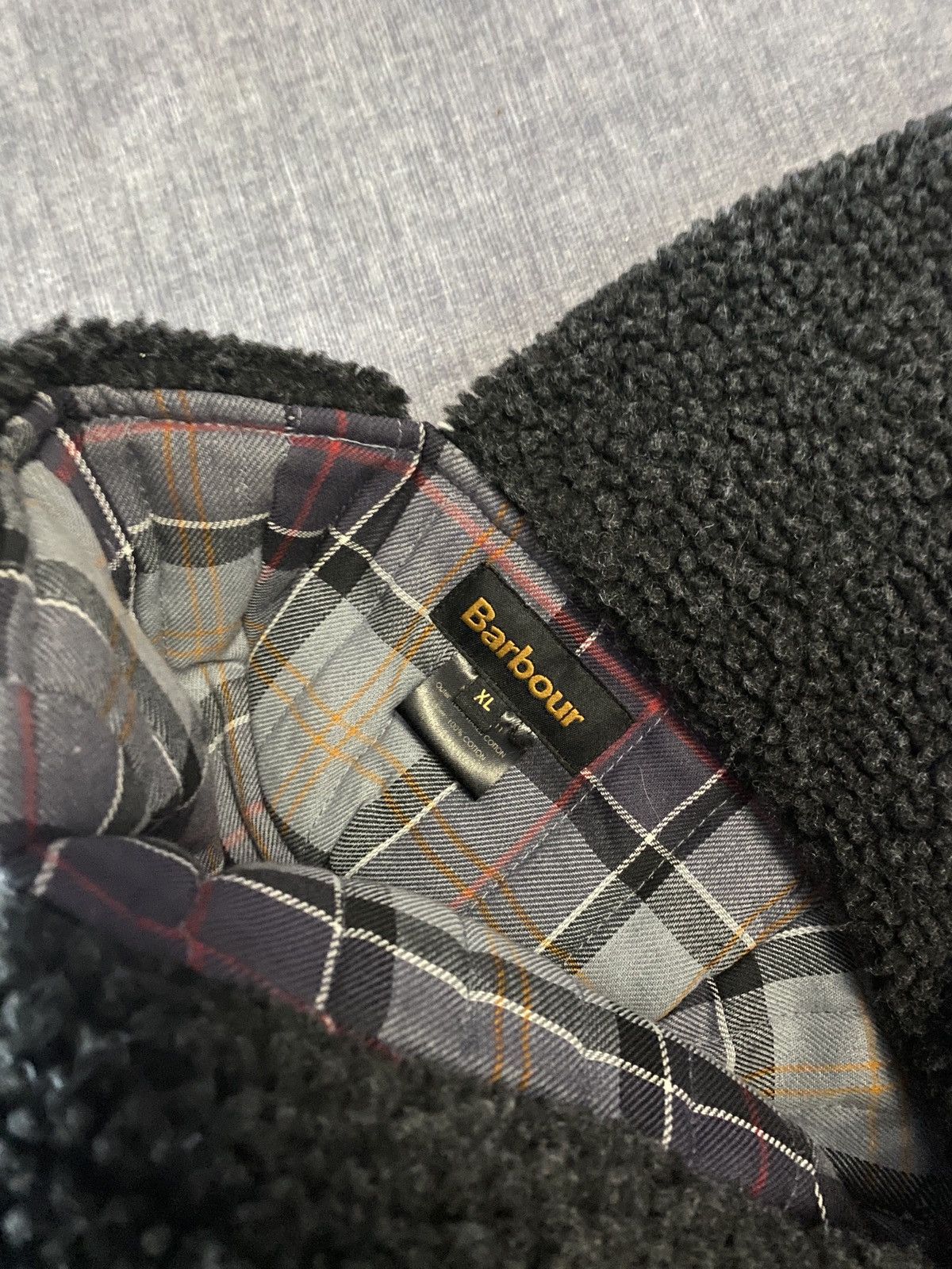 Barbour × Vintage Vintage Barbour Cotton Winter Trapper Hat Size ONE SIZE - 5 Thumbnail