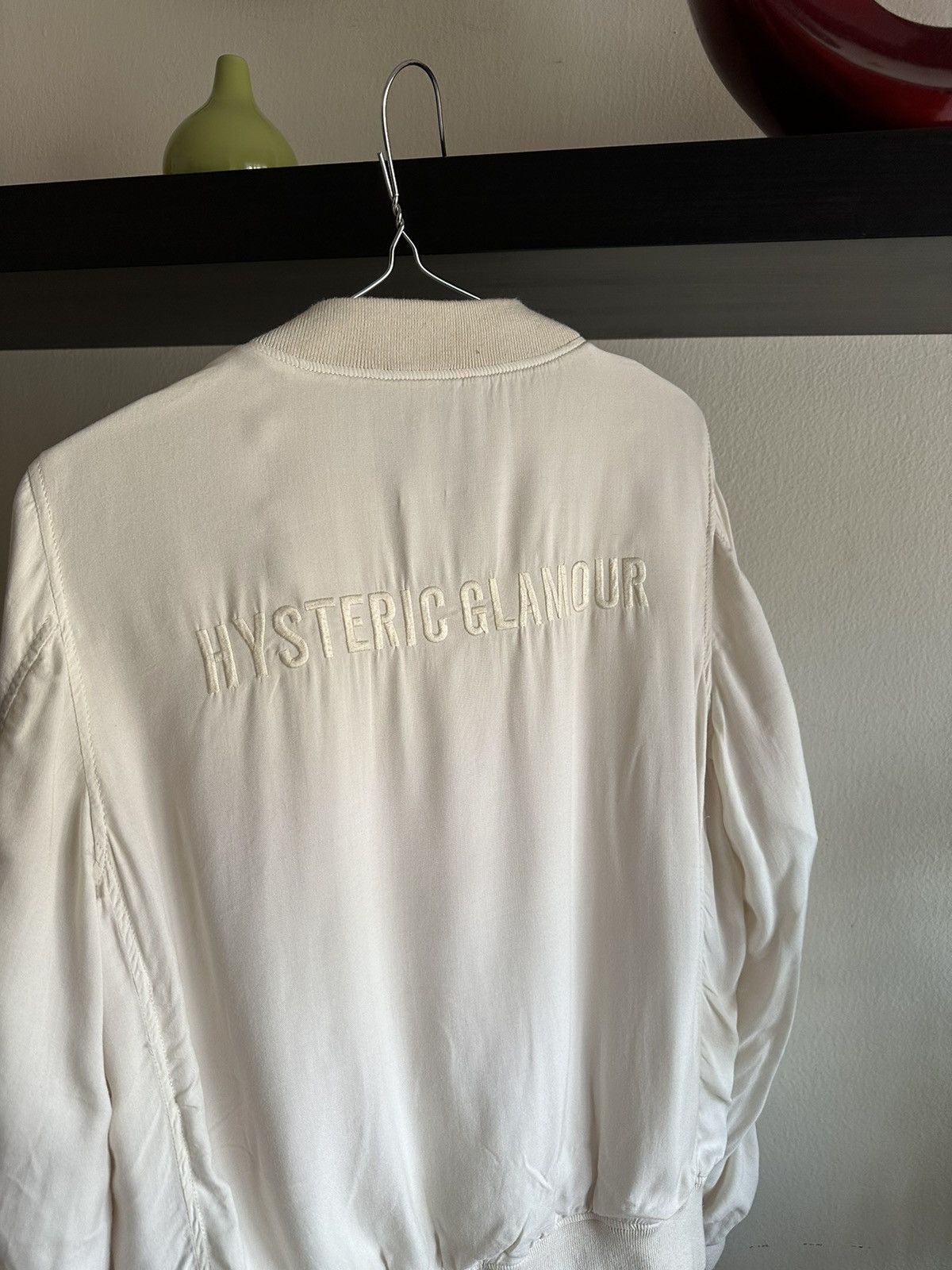 Hysteric Glamour 1990s Hysteric Glamour Silk Blend MA-1 Bomber Jacket Size US S / EU 44-46 / 1 - 9 Thumbnail