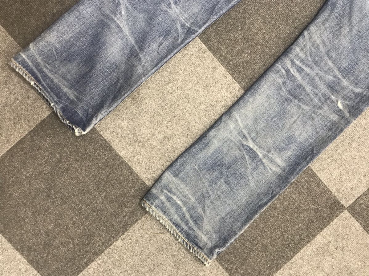 Japanese Brand fin&Sons Japan Distressed Redline Selvedge Jeans Size US 34 / EU 50 - 17 Thumbnail