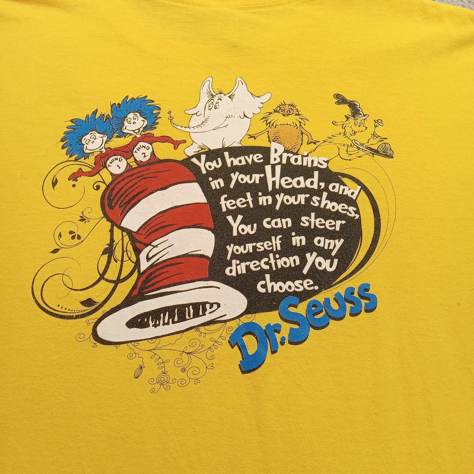 & Other Stories Dr. Suess T-Shirt XL Men Gildan You Have Brains In Your Head Size US XL / EU 56 / 4 - 3 Thumbnail