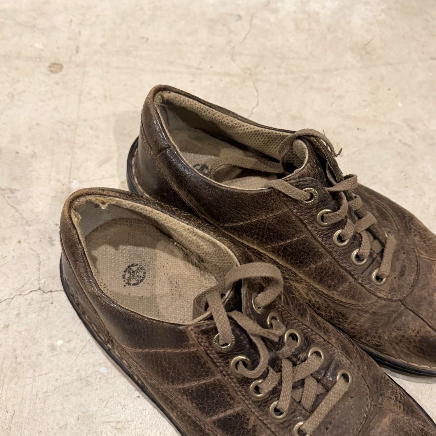 Dr. Martens VINTAGE Dr Martens John Oxfords Mens Size 9 Brown Leather Casual Docs Doc Martens Oxford Shoes Mens Brown Leather Casual Shoes 90s? Size US 8 / EU 41 - 3 Thumbnail
