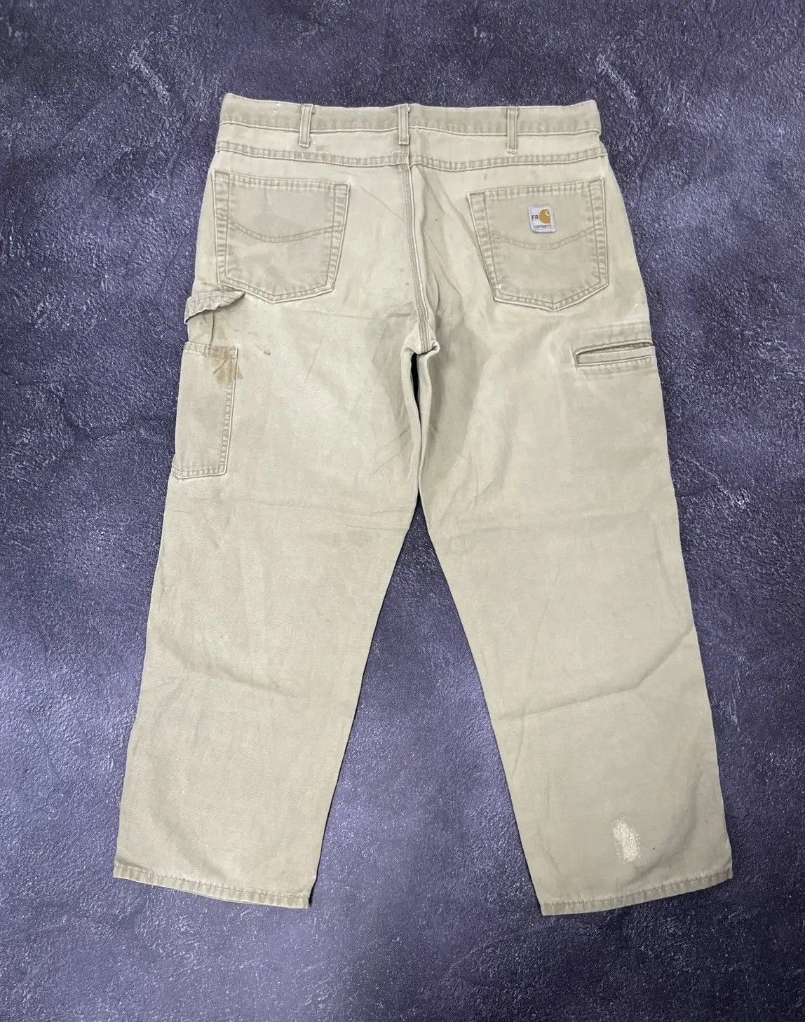 Carhartt Vintage 90s Carhartt Flame Resistant Work Cargo Pants Jeans Size US 36 / EU 52 - 1 Thumbnail