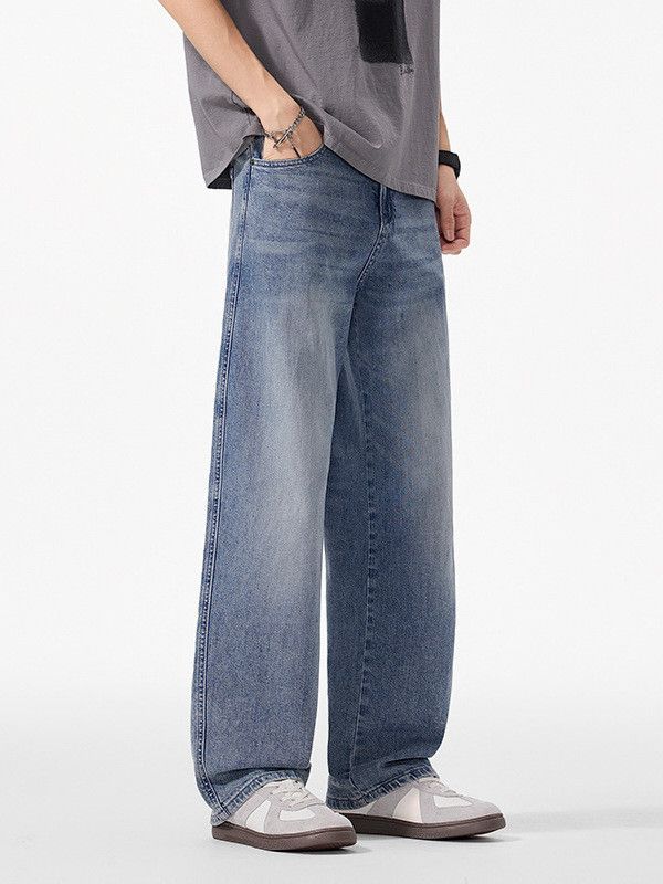 Vintage Men's casual gradient straight leg blue jeans Size US 32 / EU 48 - 5 Thumbnail