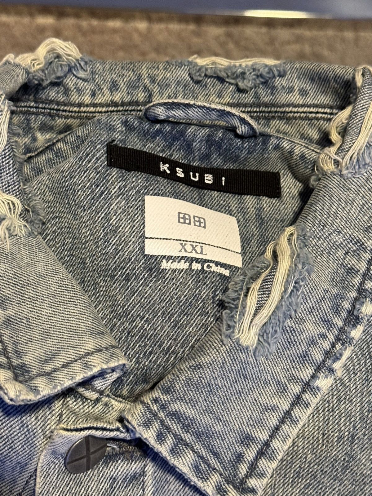 Ksubi Ksubi Distressed Denim Jacket Size US XXL / EU 58 / 5 - 3 Thumbnail