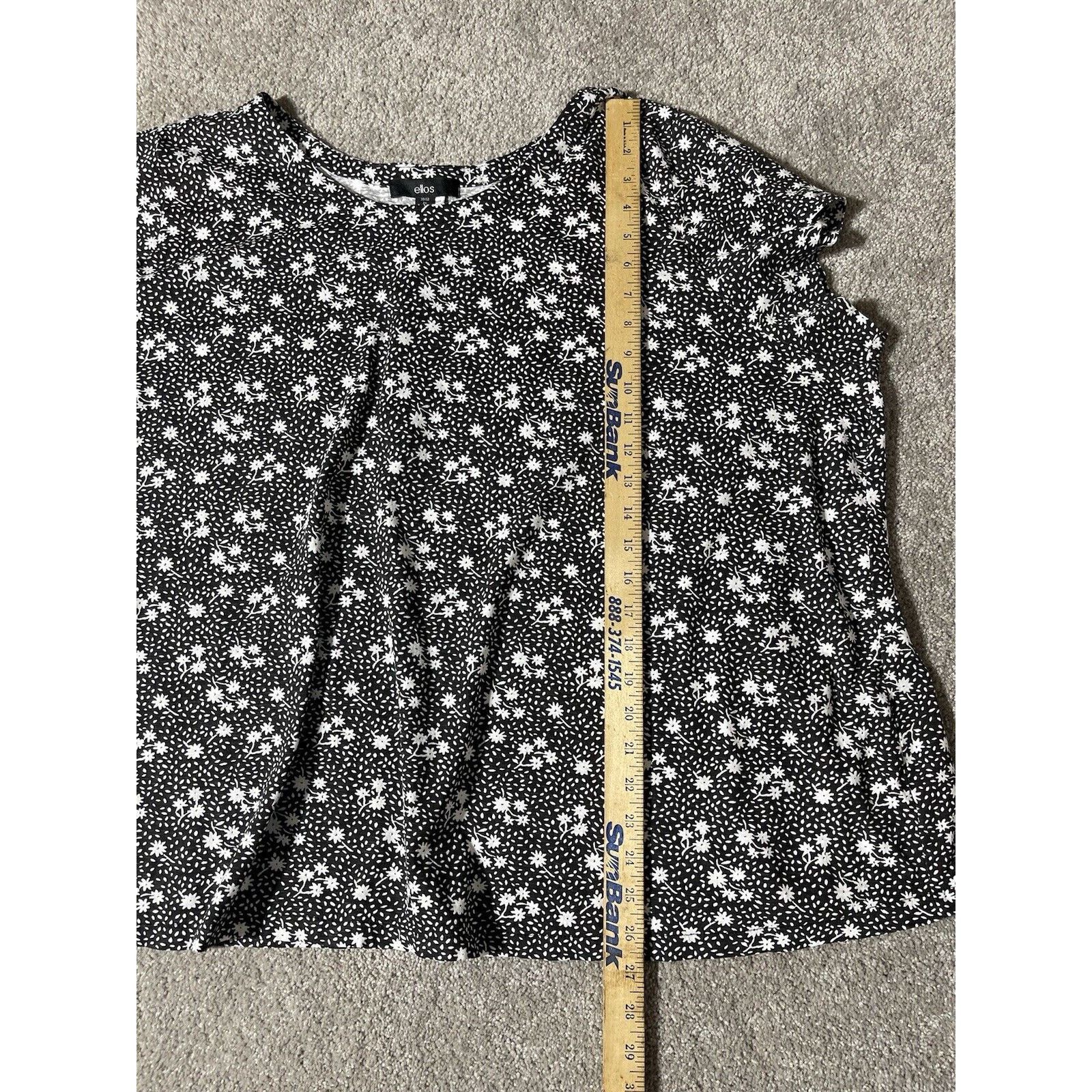 Other Ellos Top Womens Plus 3X 30/32 Daisies Garden Cottagecore Size 3XL / US 20-22 - 6 Thumbnail