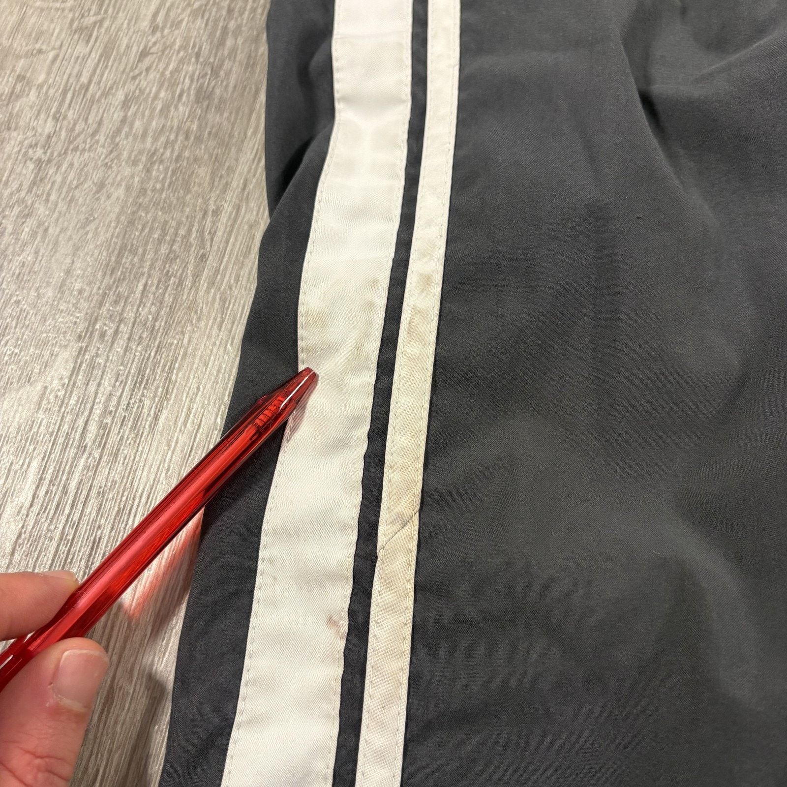 Nike Nike Women's Track Pants Black White Side Stripe Pockets M Size 29" - 6 Thumbnail