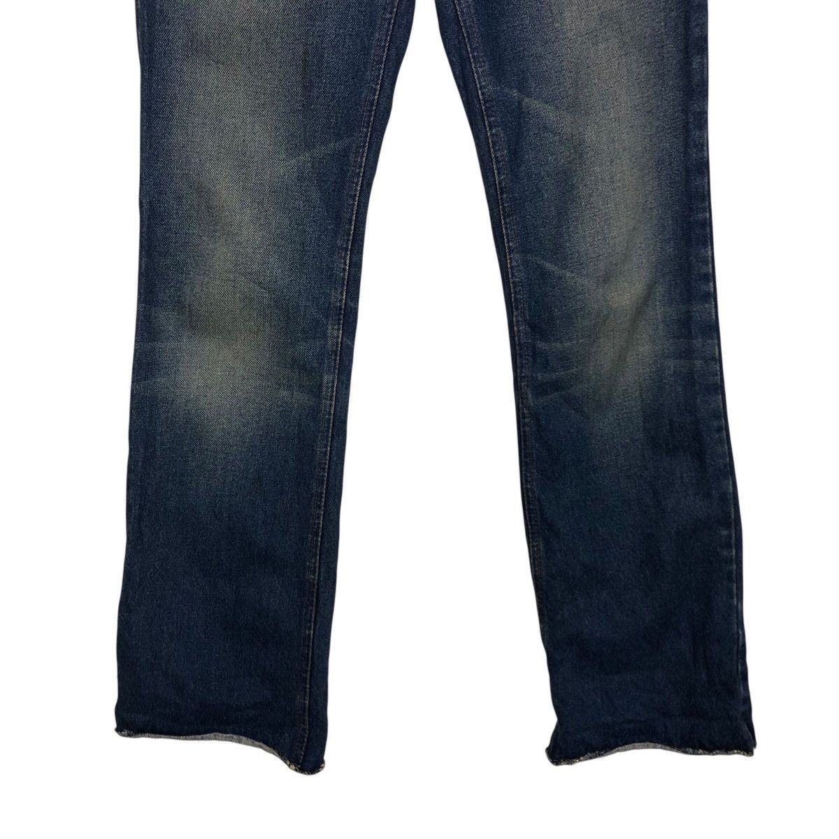 Japanese Brand GGDB Classic Straight-Cut Jeans – Vintage Whisker Wash Size 28" / US 6 / IT 42 - 6 Thumbnail