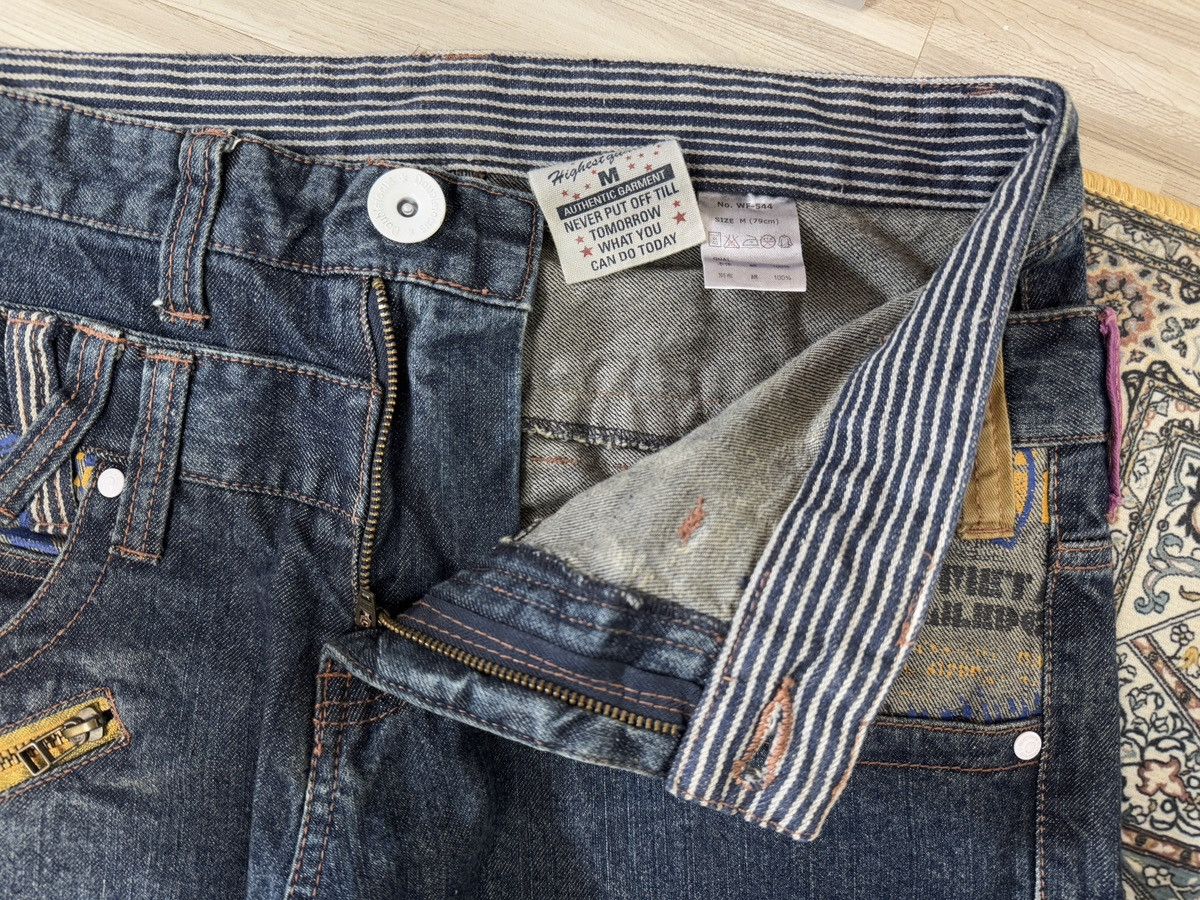 If Six Was Nine × Japanese Brand × Vintage Vintage 90s Double Focus Zipper Style Blue Jean Size US 32 / EU 48 - 4 Thumbnail