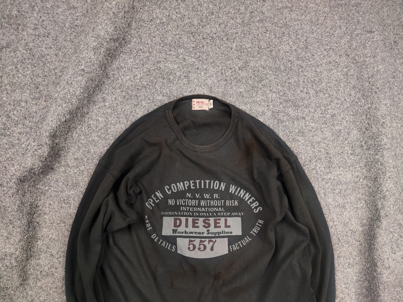 Diesel Vintage Diesel 1955 Logo Faded Distressed Black long sleeve Size US M / EU 48-50 / 2 - 2 Thumbnail