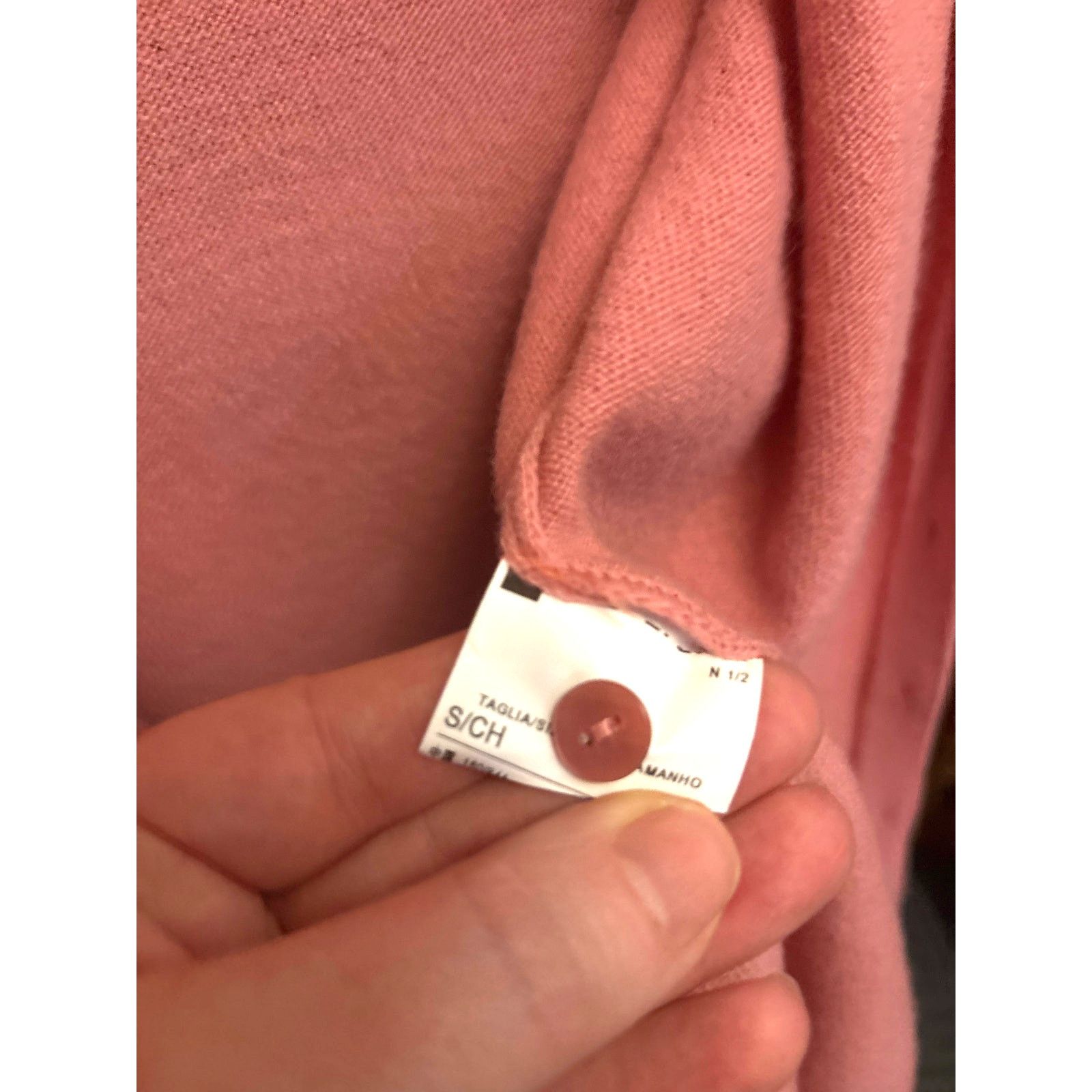 United Colors Of Benetton United Colors of Benetton Pink Cardigan Size S / US 4 / IT 40 - 4 Thumbnail