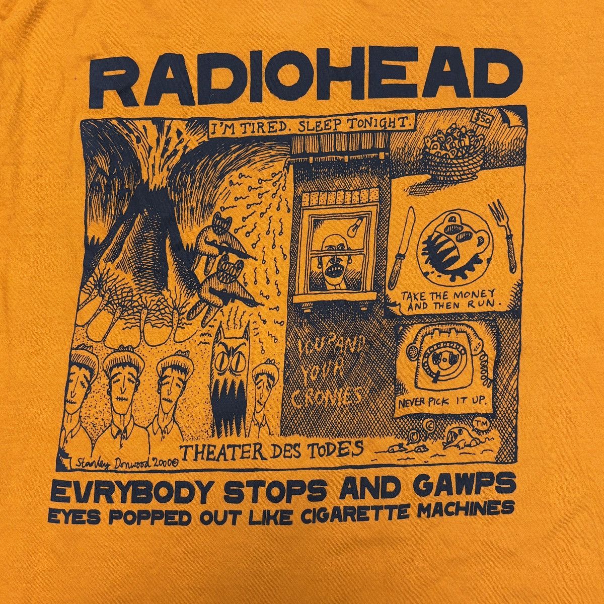 Radiohead Shirt Y2K Vintage Band Tees Oasis Blur Britpop