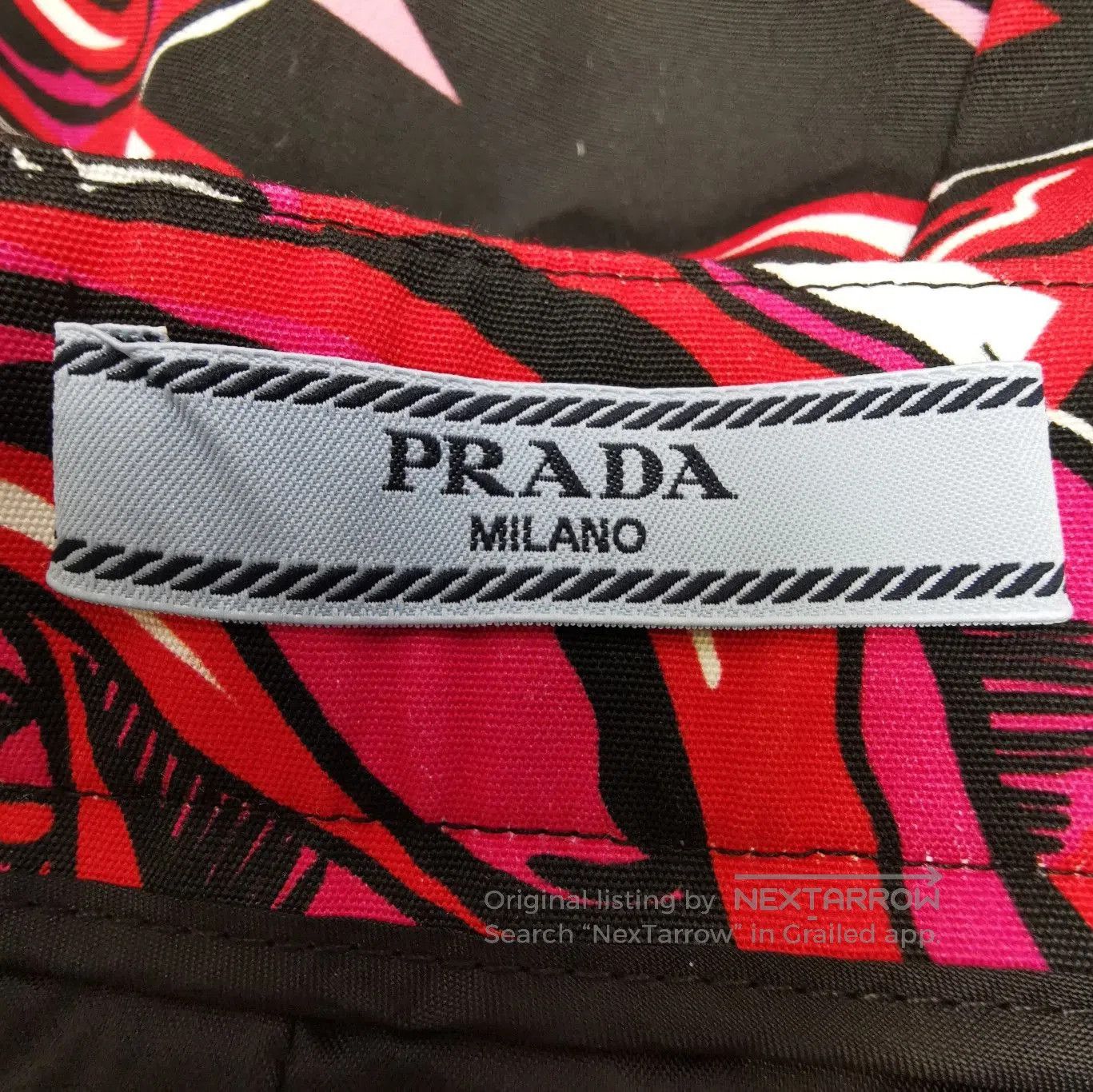 Prada Prada Floral Print Cotton Midi Skirt . Size 39" - 3 Thumbnail