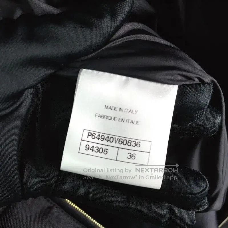 Chanel Chanel Black Nylon Cropped Jacket . Size S / US 4 / IT 40 - 8 Thumbnail