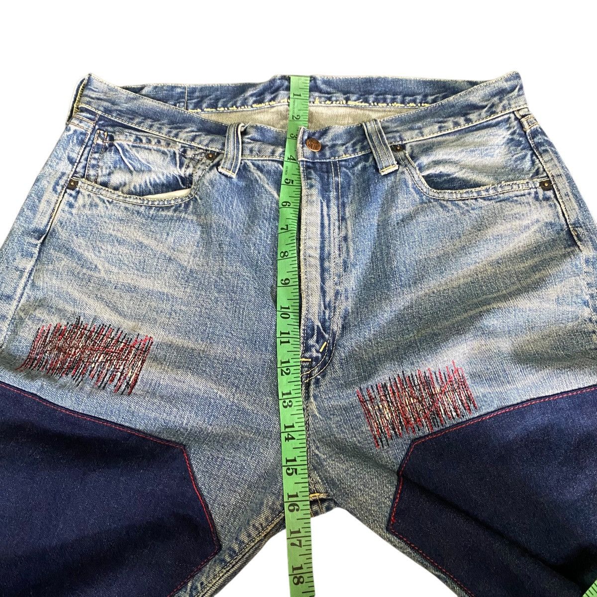 Blue Blue Japan × Japan Blue × Le Grande Bleu (L.G.B.) Vintage Blue Blue H.R Market Selvedge Jeans Blue Colour Size US 36 / EU 52 - 20 Thumbnail