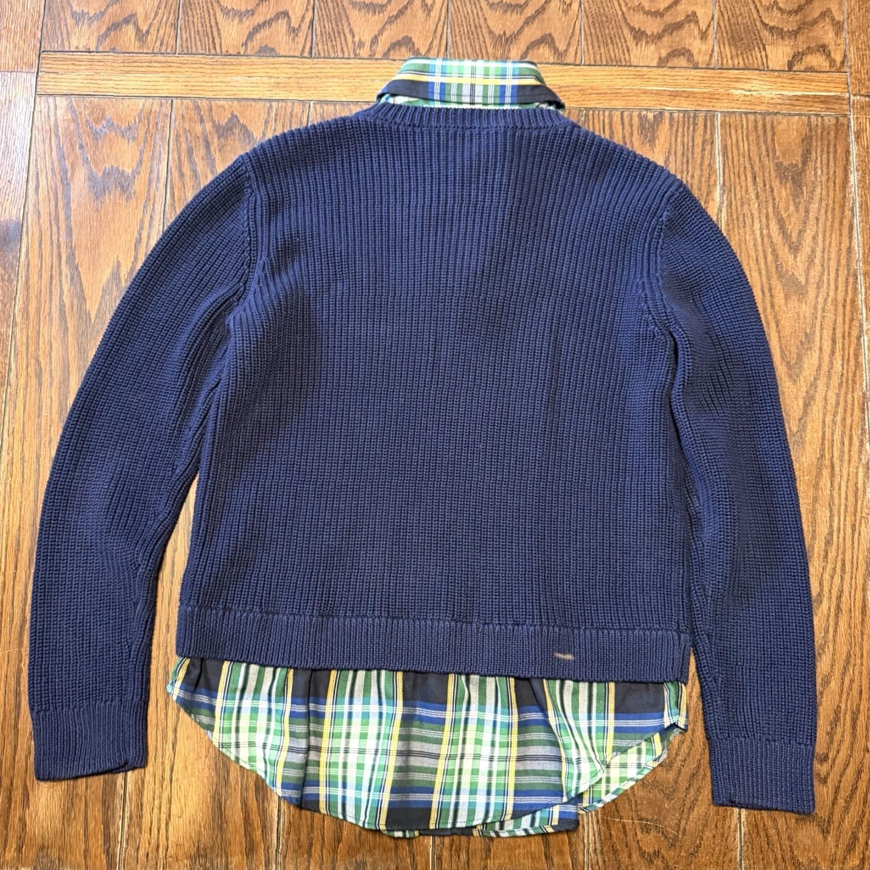 Ralph Lauren Lauren Ralph Lauren Layered Sweater Plaid Woman’s Size Large Knit Long Sleeve Size L / US 10 / IT 46 - 5 Thumbnail