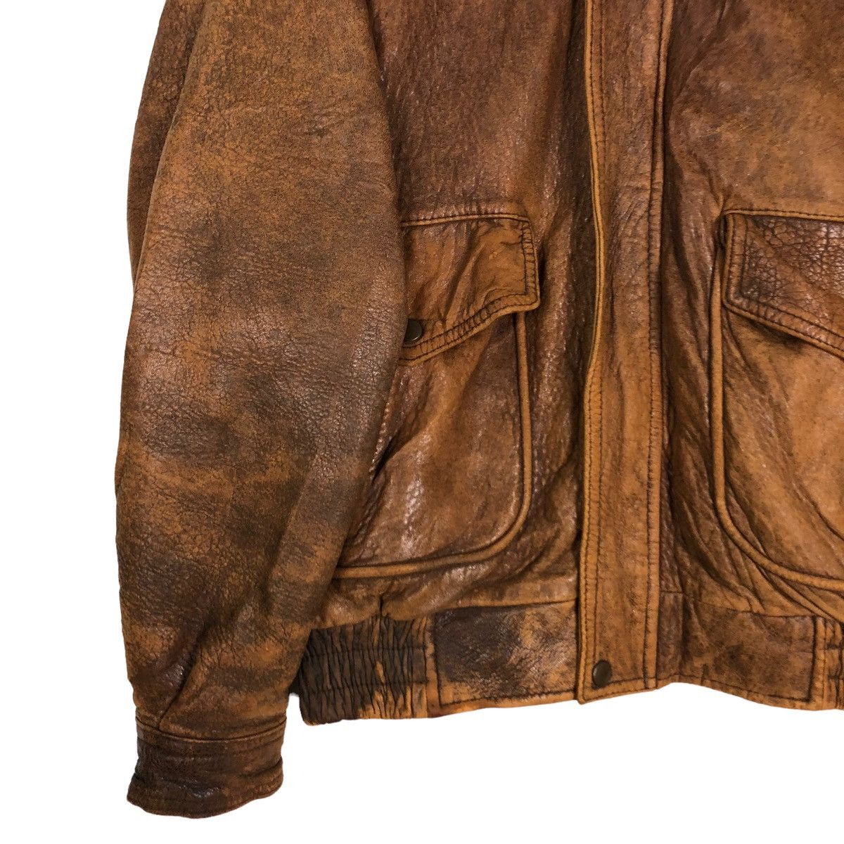 Vintage 🔥VINTAGE LEATHER FLIGHT JACKET USA STYLEWEAR LEATHER Size US L / EU 52-54 / 3 - 5 Thumbnail