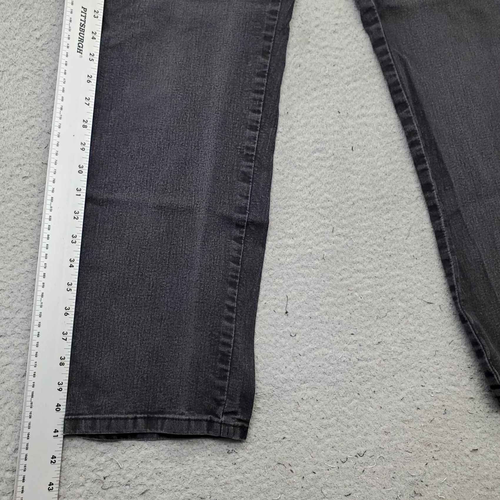 Lee Lee Jeans Womens Black Denim Classic Fit Stretch Low Rise Straight Leg Jeans Size 30" / US 8 / IT 44 - 3 Thumbnail