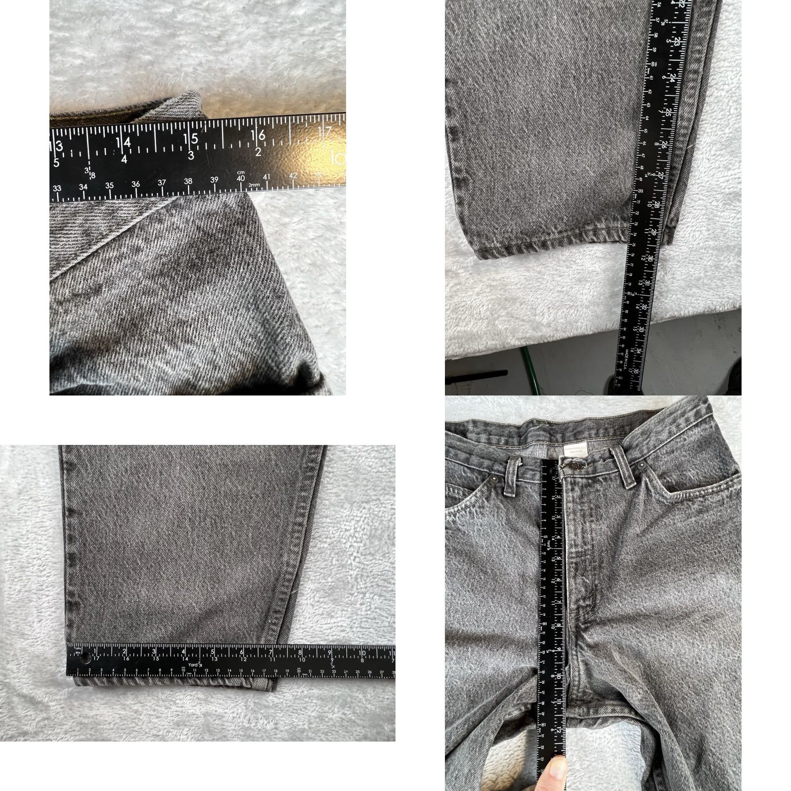 Vintage VINTAGE Britannia Jeans Black 33x30 1990s Loose Fit Tapered Denim Men’s Straight 5-Pocket 80s 90s Classic Mens Size US 33 - 8 Thumbnail