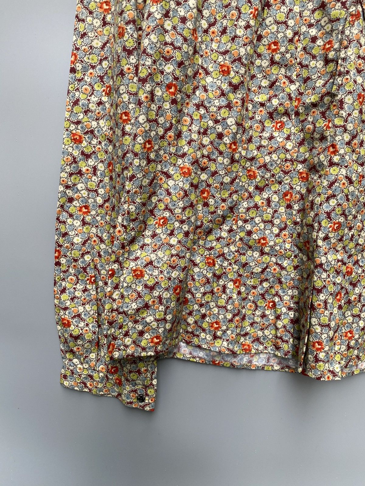 Junya Watanabe S/S 2001 -Junya Watanabe - CDG- AOP Floral Print Blouse Size S / US 4 / IT 40 - 6 Thumbnail
