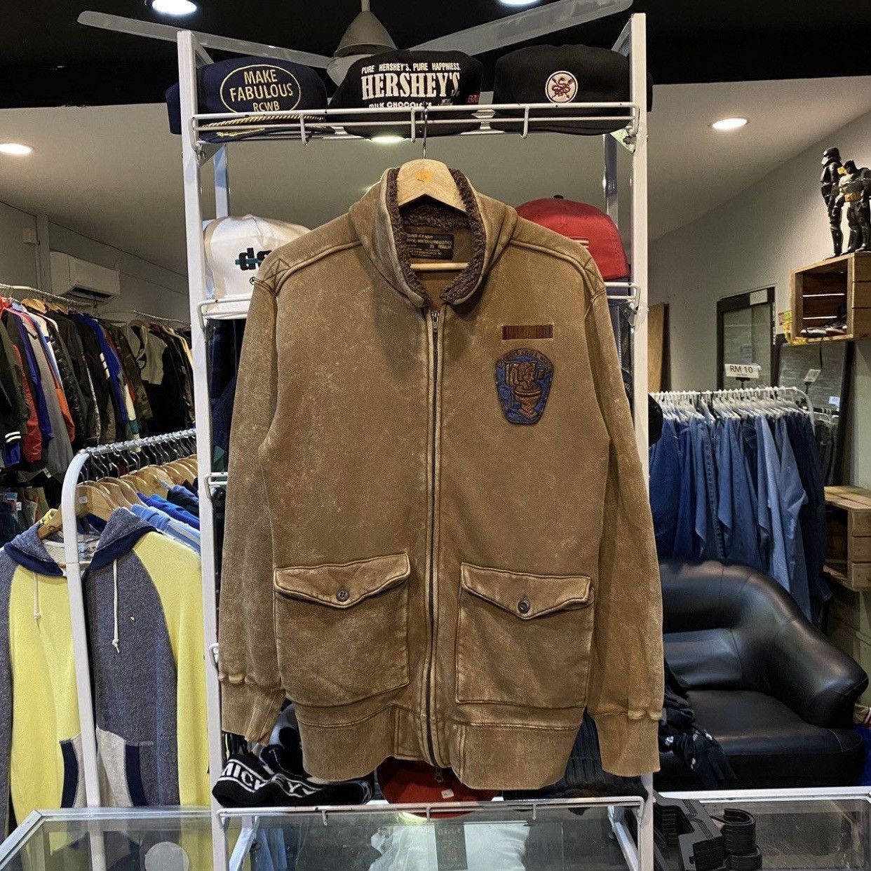 PPFM Vintage PPFM Winter Flying Aviator Bomber Jacket Size US M / EU 48-50 / 2 - 1 Thumbnail
