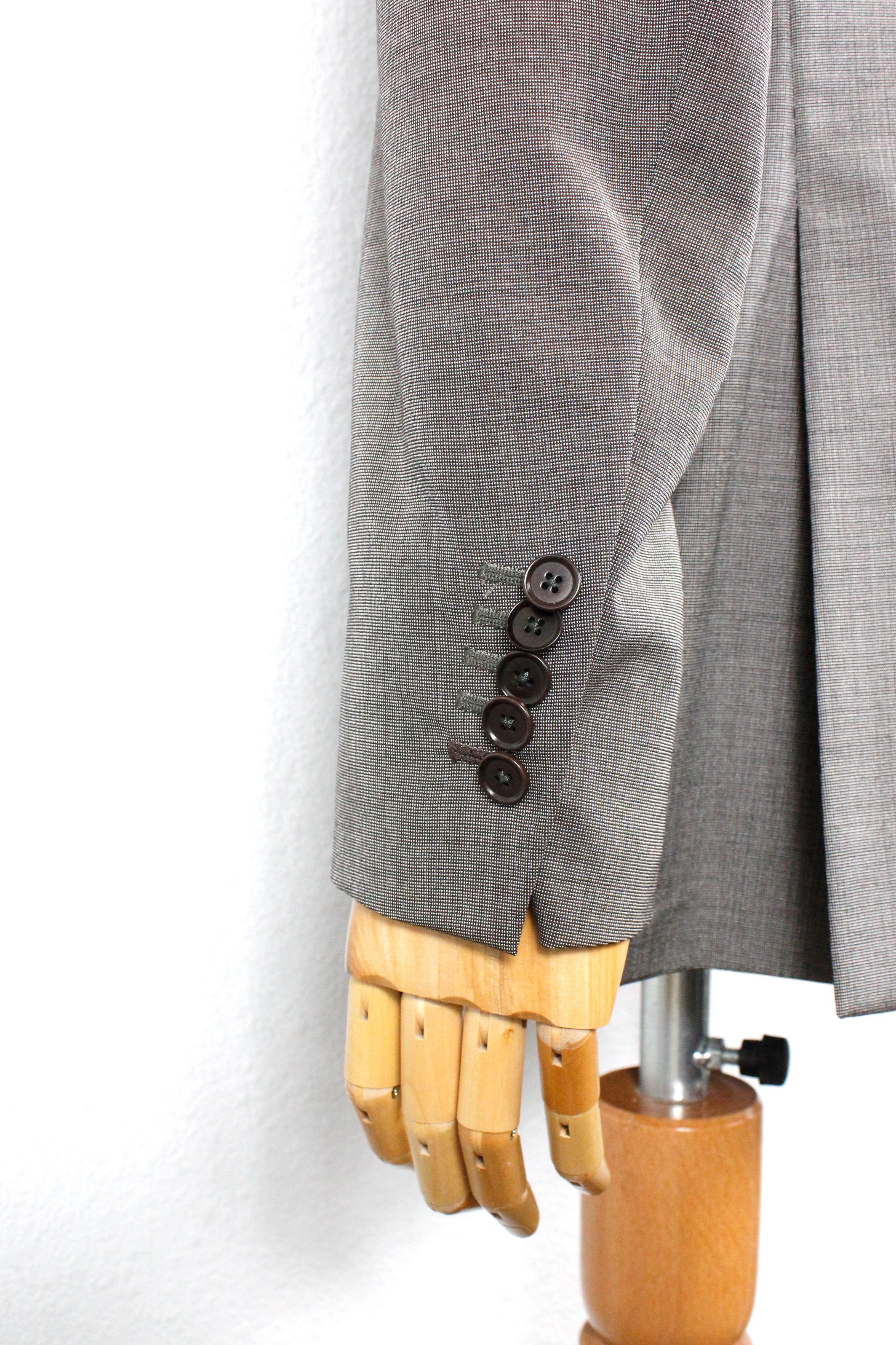 Boglioli Wool Silk Gray Dress Formal Suit 54