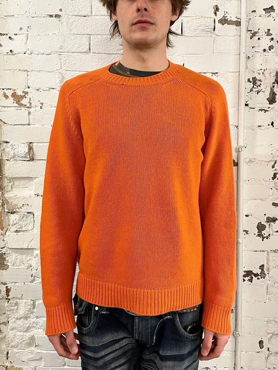 Prada AW2018 Prada Orange Wool Minimalist Sweater Size US L / EU 52-54 / 3 - 1 Thumbnail