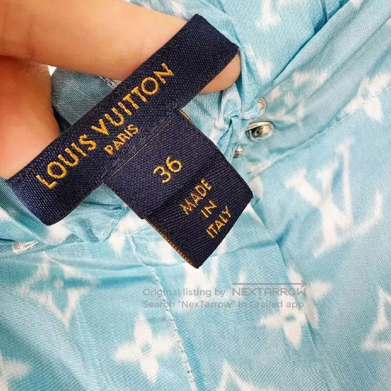 Louis Vuitton Louis Vuitton XS Blue Casual Pants . Size 22" - 3 Thumbnail
