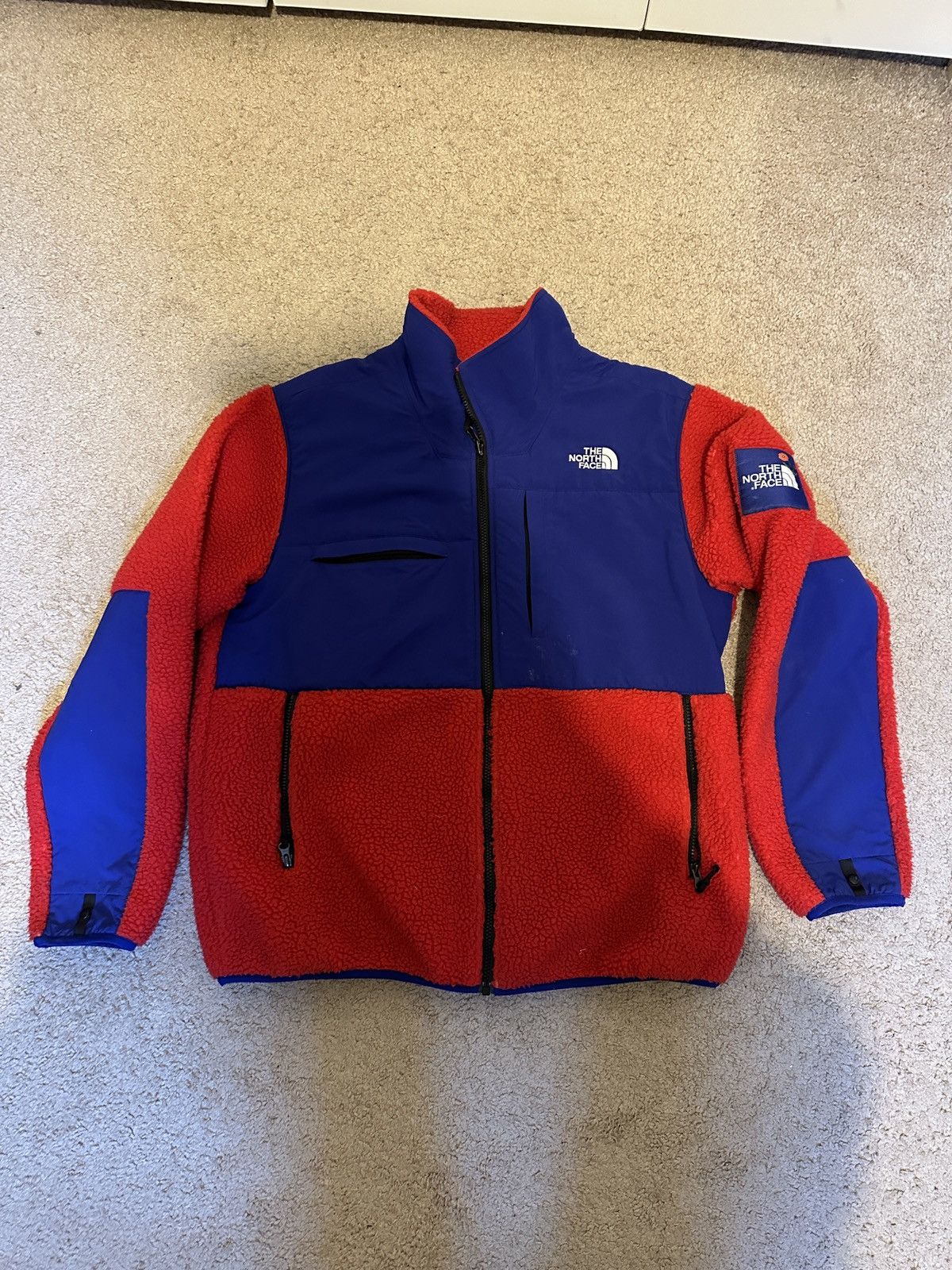 image of North Face X Nordstrom Red/blue Fleece, Men's (Size Large)