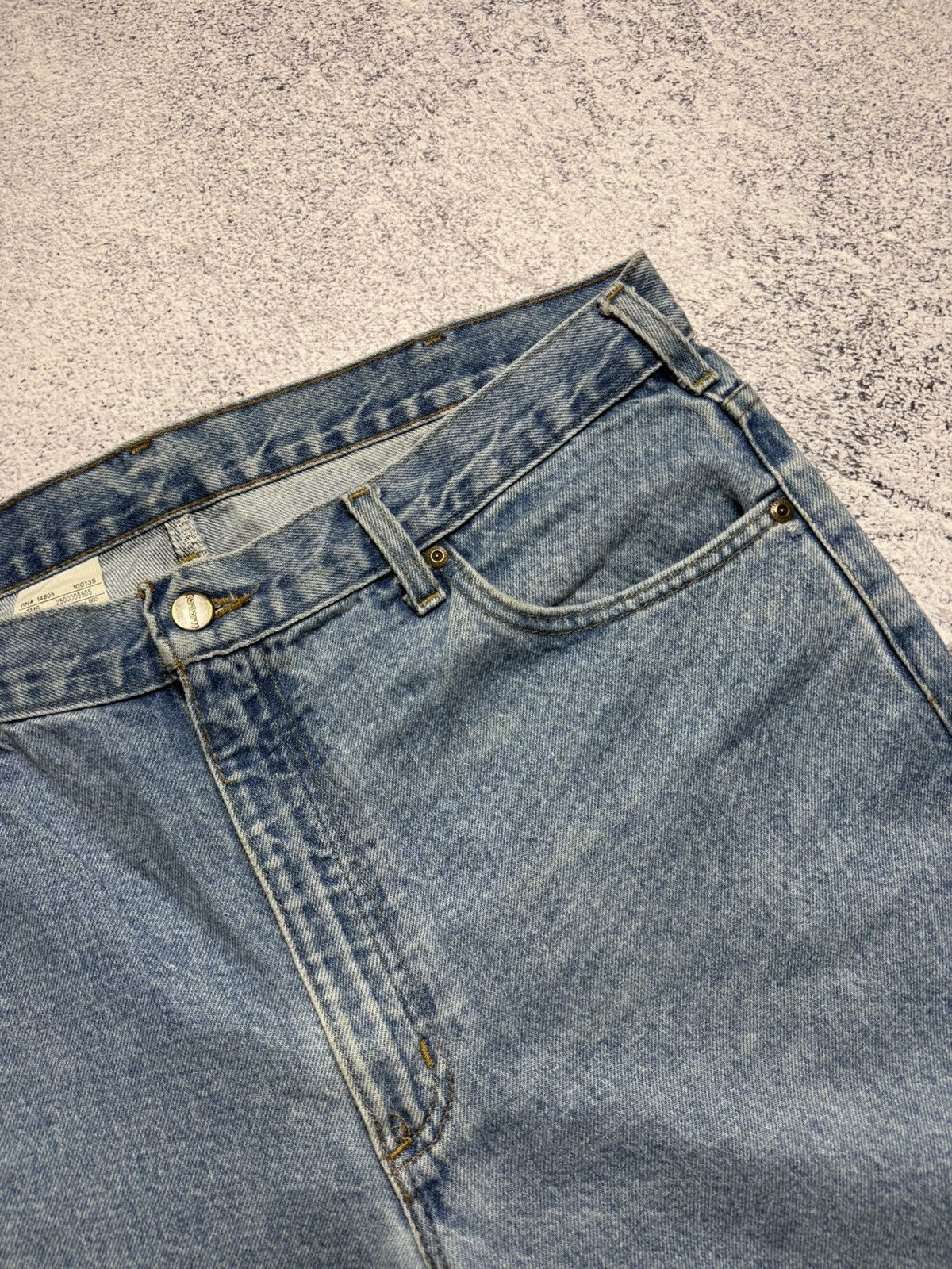Carhartt Vintage Carhartt Jeans Work Skate Denim Pants Leather Logo Size US 38 / EU 54 - 15 Thumbnail