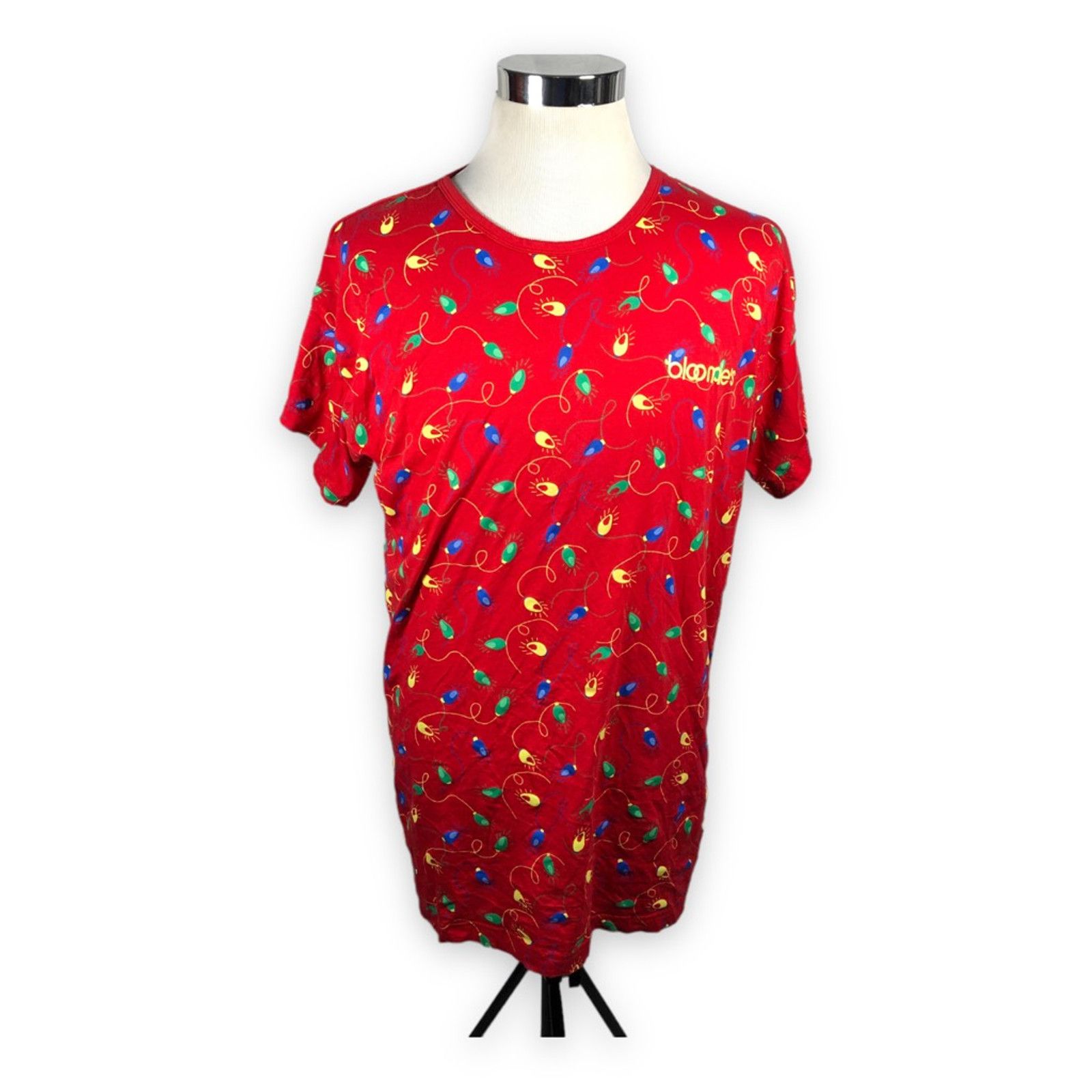 Bloomingdale's Bloomingdales T-Shirt Red Christmas Light Limited Edition OS Size US XL / EU 56 / 4 - 1 Thumbnail