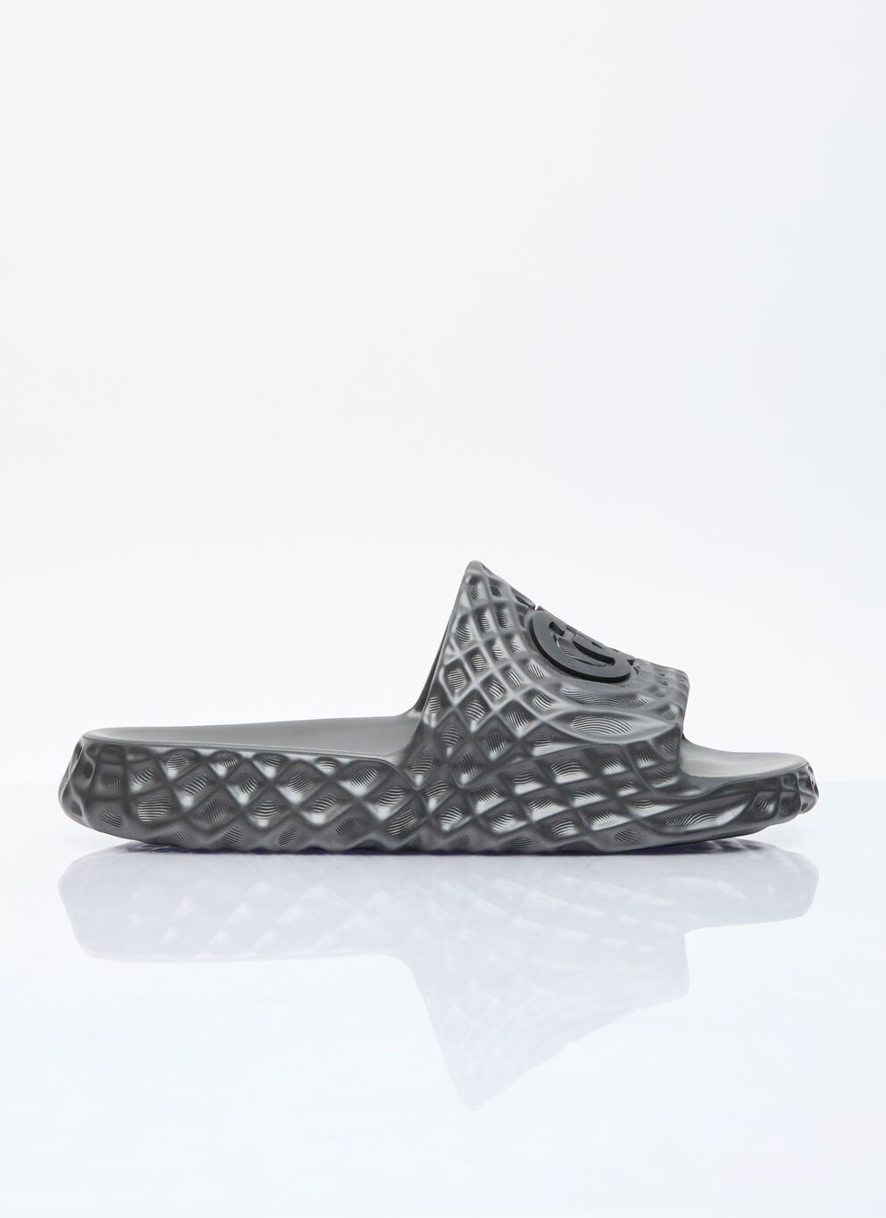 image of Gucci Interlocking G Slides in Black, Men's (Size 12)