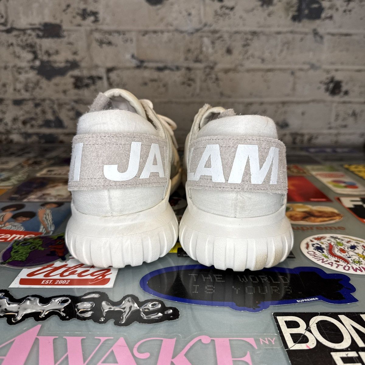 Adidas × Slam Jam Adidas Tubular Nova Slam Jam World Tour Size 9.5 White Size US 9.5 / EU 42-43 - 2 Thumbnail