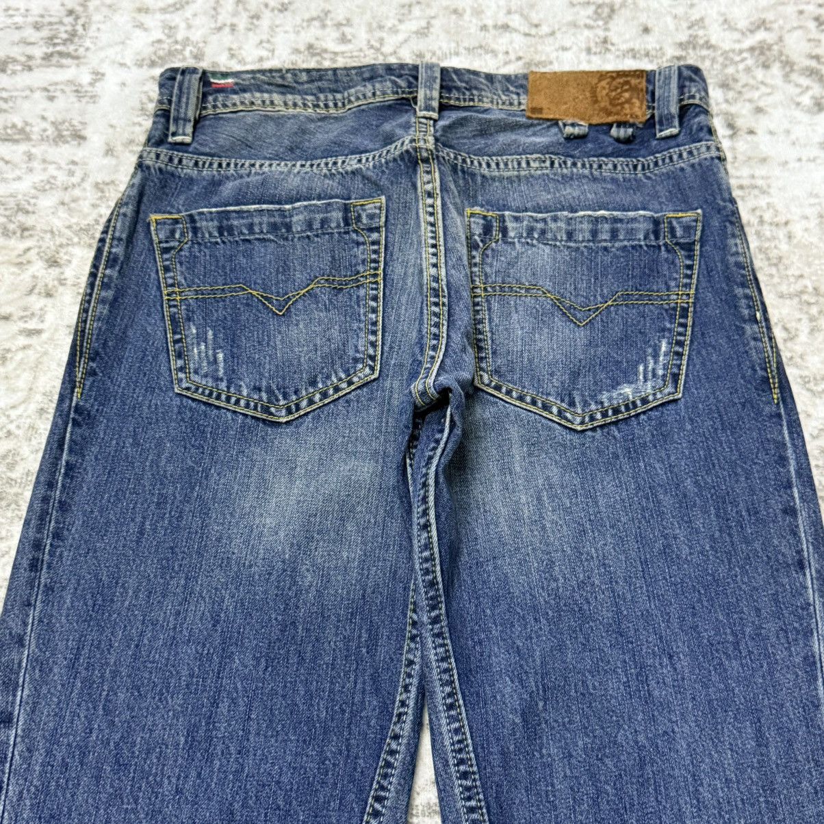 Vintage Y2k Diesel Shazor Distressed Fade Wash Flare Jeans