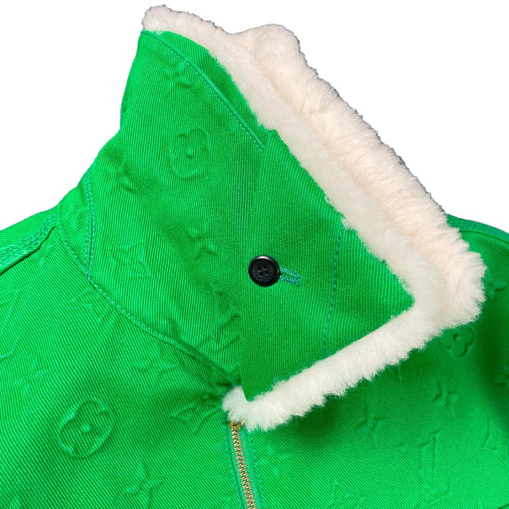Louis Vuitton Virgil Abloh Workwear Shearling Monogram Denim Jacket Size US M / EU 48-50 / 2 - 8 Thumbnail