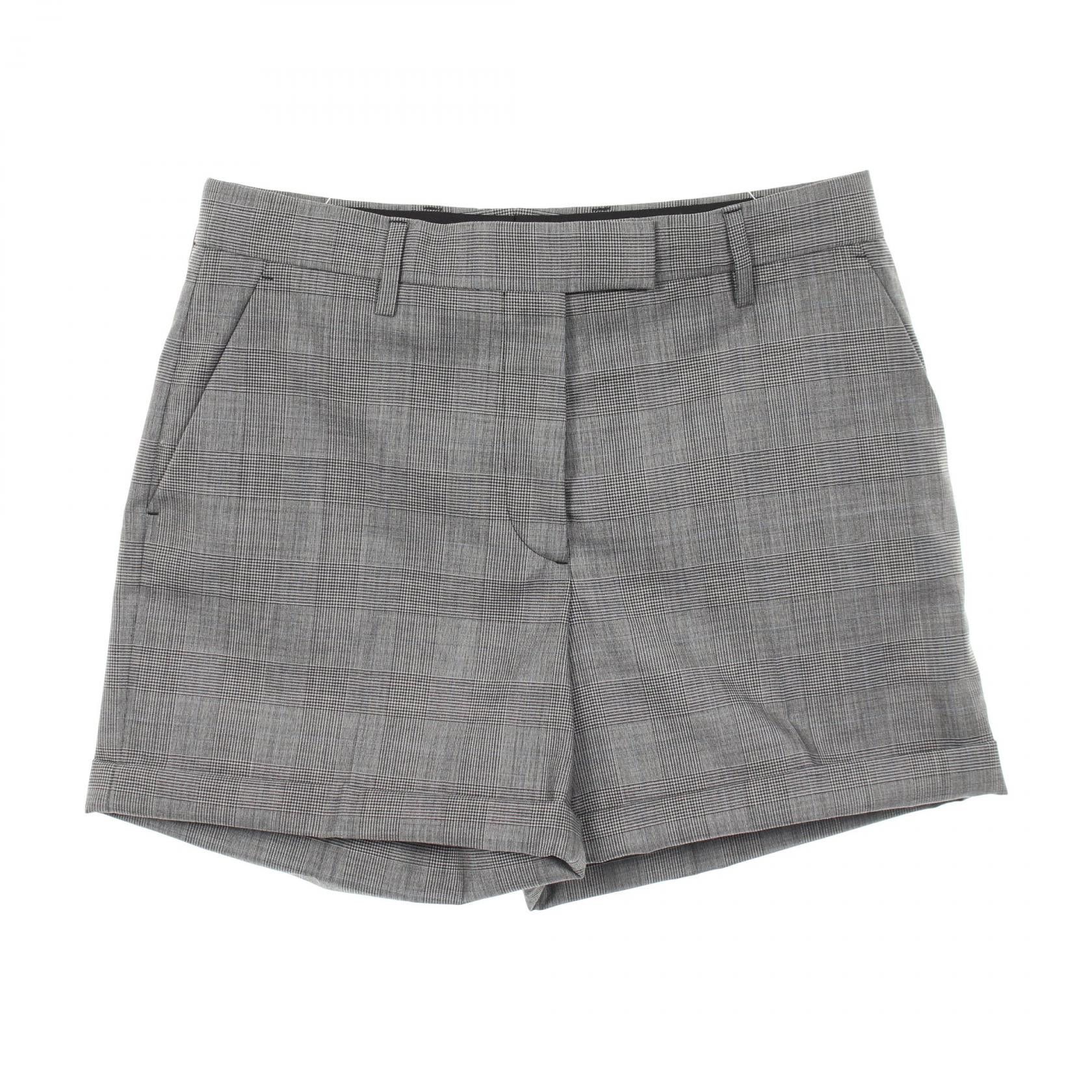Prada Prada Prada Glen Check Wool Cotton Shorts Textile Shorts DUTY FREE for USA Size ONE SIZE - 1 Thumbnail