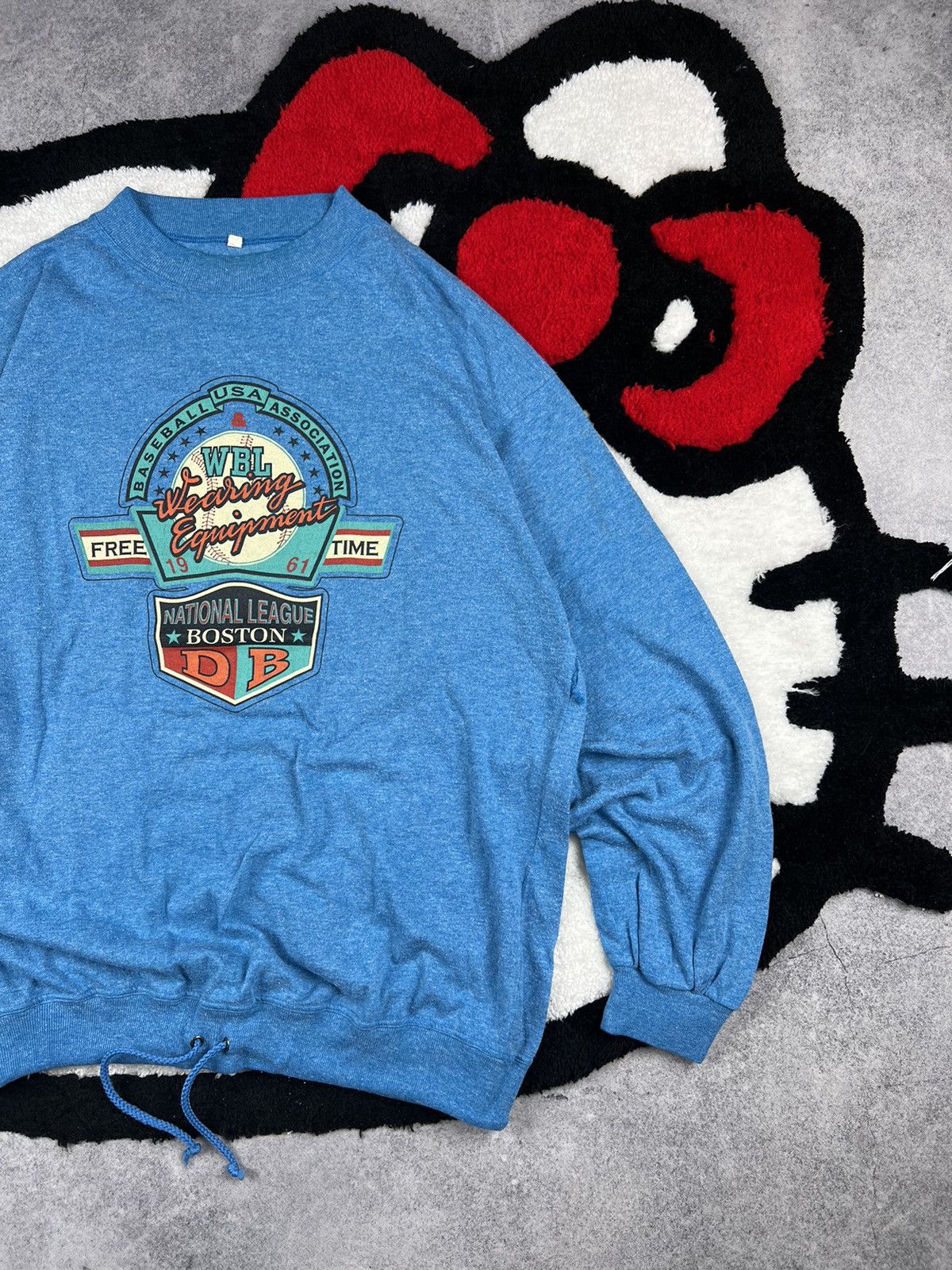 Vintage Vintage 80s WBL Baseball USA League Boston Y2K Sweatshirt Size US XL / EU 56 / 4 - 3 Thumbnail