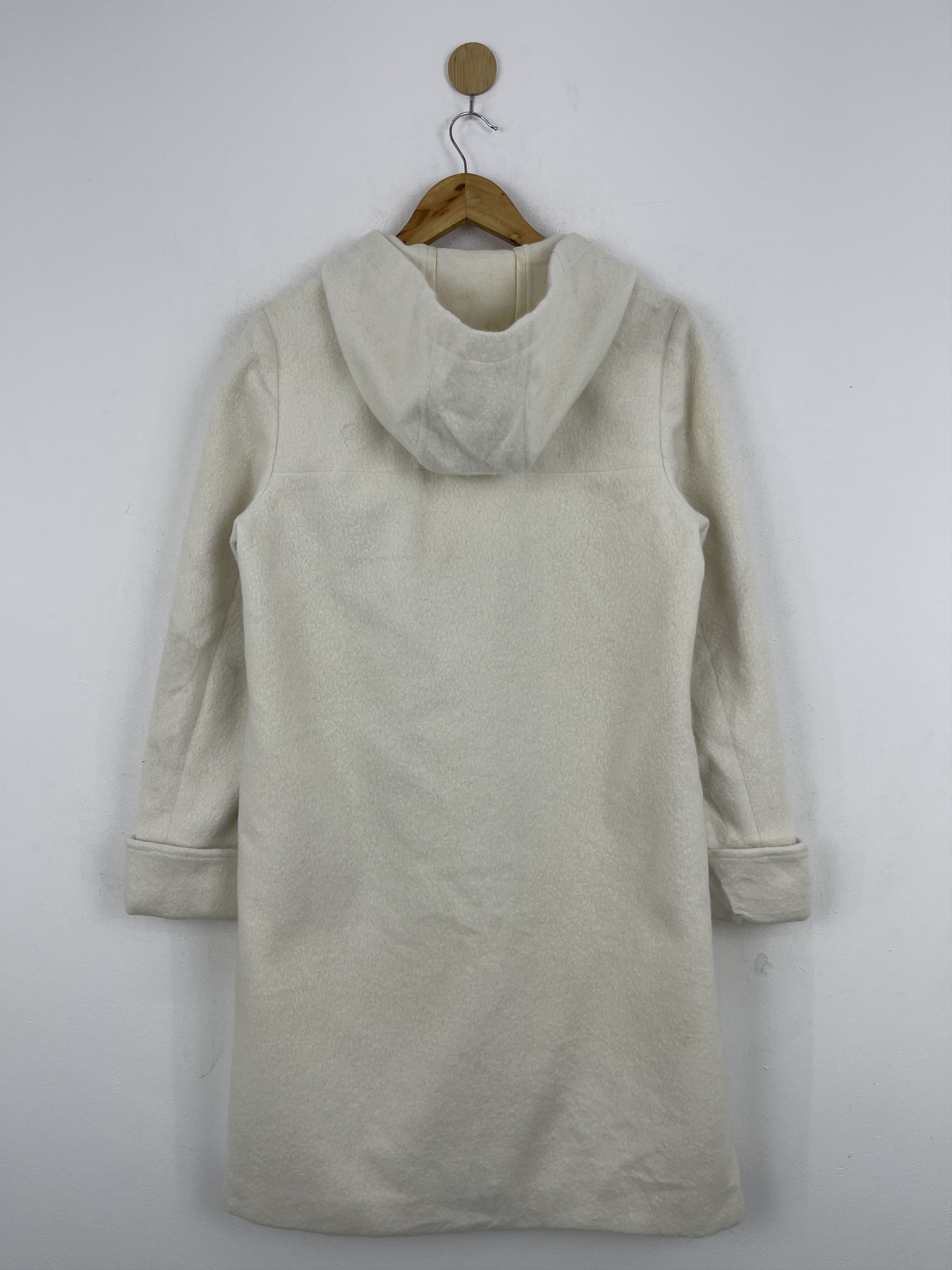 Japanese Brand Vtg Japanese Brand Wool And Alpaca Coat Hooded Jacket JA0077 Size US XXS / EU 40 - 2 Thumbnail