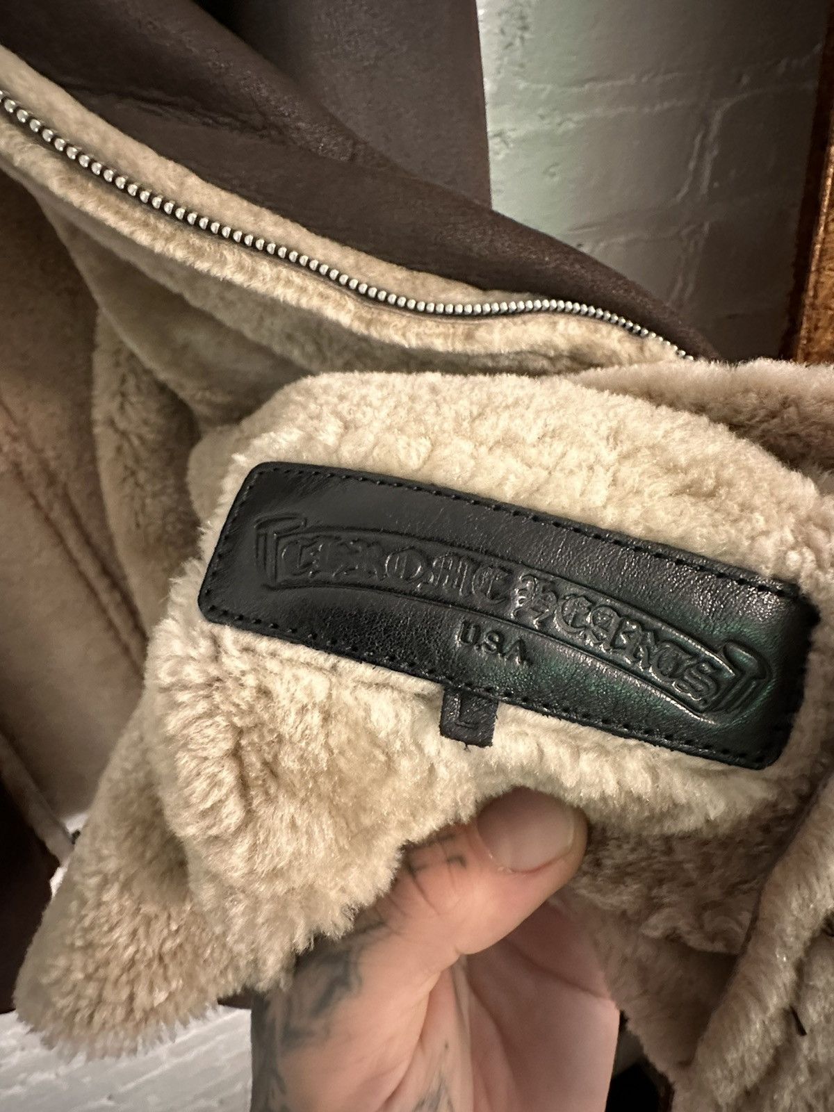 Chrome Hearts CHROME HEARTS FULL SUEDE & SHEARLING JACKET L/XL Size US L / EU 52-54 / 3 - 11 Thumbnail
