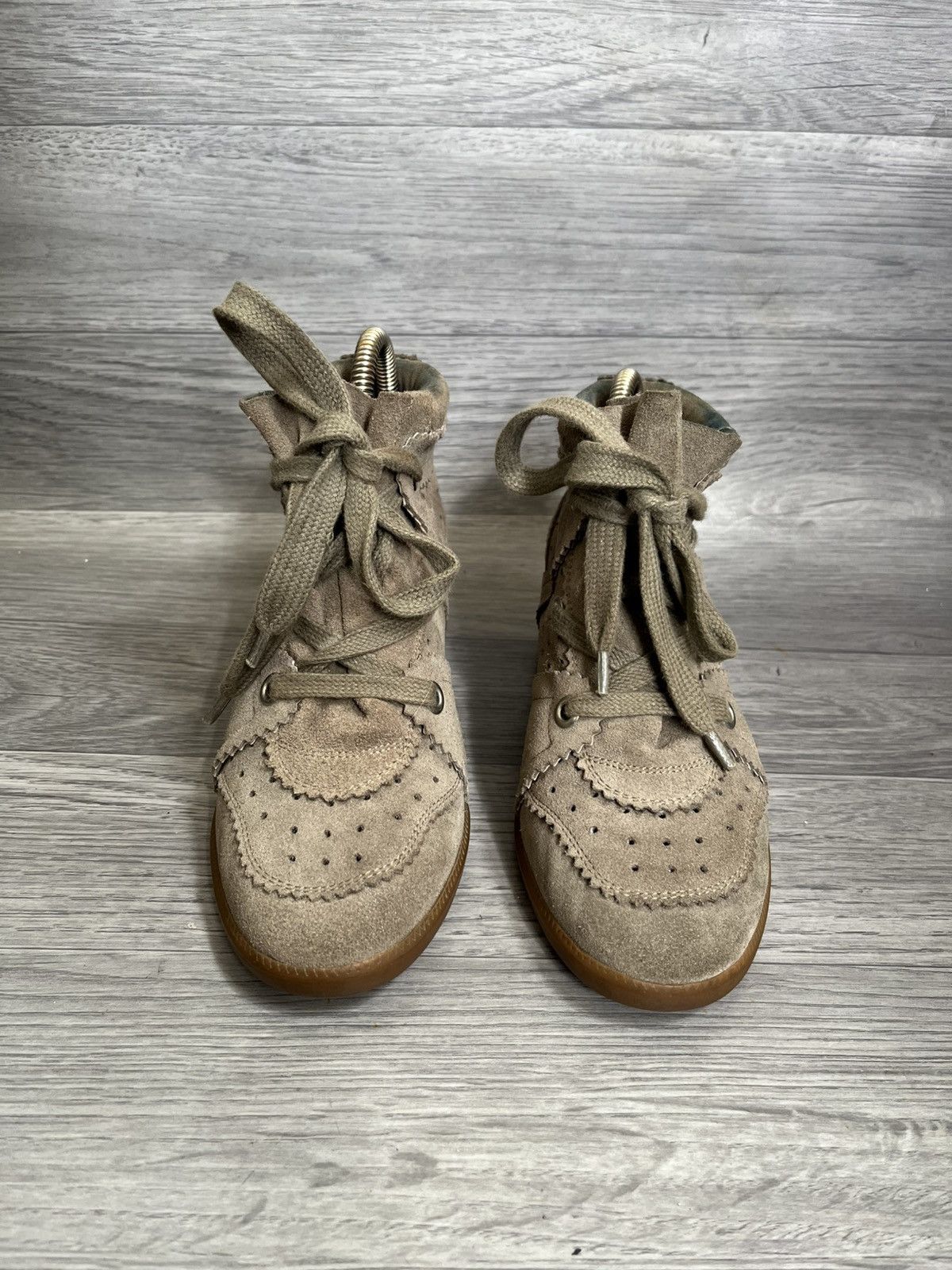 Isabel Marant Isabel marant bobby suede wedge boots y2k, ash Size US 7 / IT 37 - 3 Thumbnail