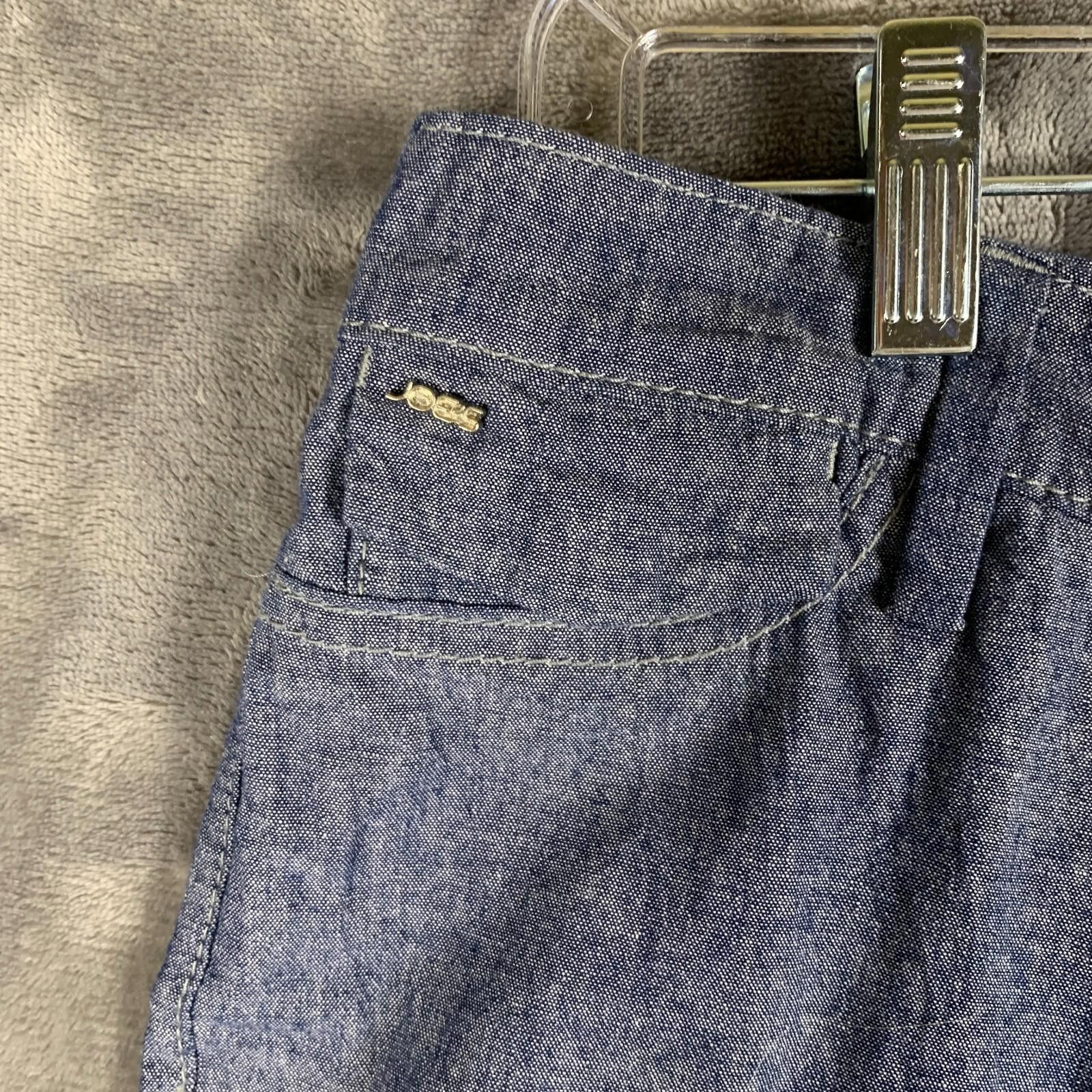 Designer Joes Jeans Chambray Wide Leg Trouser Pants Sz 30x30 (372) Size 26" / US 2 / IT 38 - 3 Thumbnail