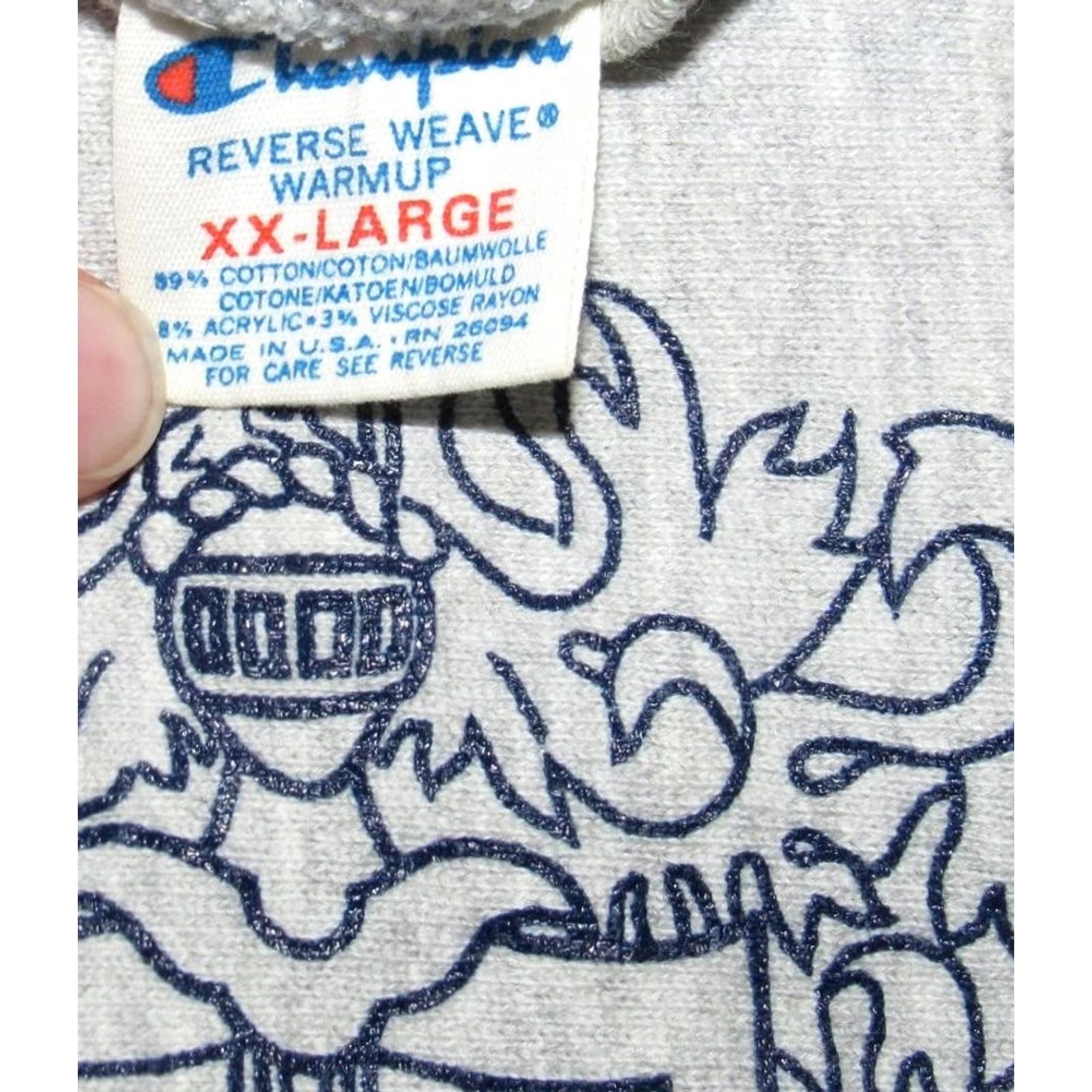 Champion Vtg Champion Sigma Alpha Epsilon Reverse Weave Sweater Made In USA XXL Mens Gray Size US XXL / EU 58 / 5 - 3 Thumbnail