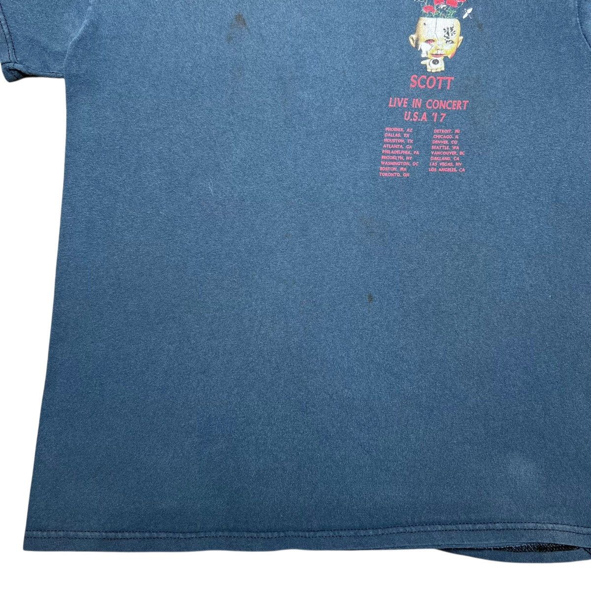 Rap Tees × Travis Scott 2017 Travis Scott Cactus Jack US Tour T-Shirt Size US S / EU 44-46 / 1 - 11 Thumbnail