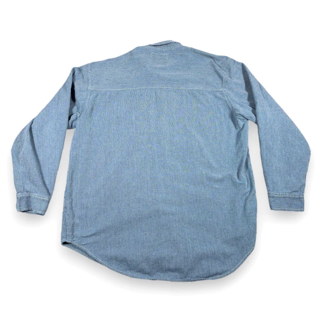 Levi's VINTAGE Levi's Shirt Adult LARGE Blue White Houndstooth Cotton Check Grunge 90s Shirt Mens LD12 Size US L / EU 52-54 / 3 - 3 Thumbnail