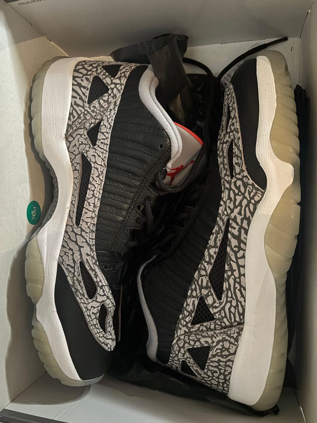 Jordan Brand Air Jordan 11 Retro Low IE "Black Cement" Size US 11 / EU 44 - 1 Thumbnail