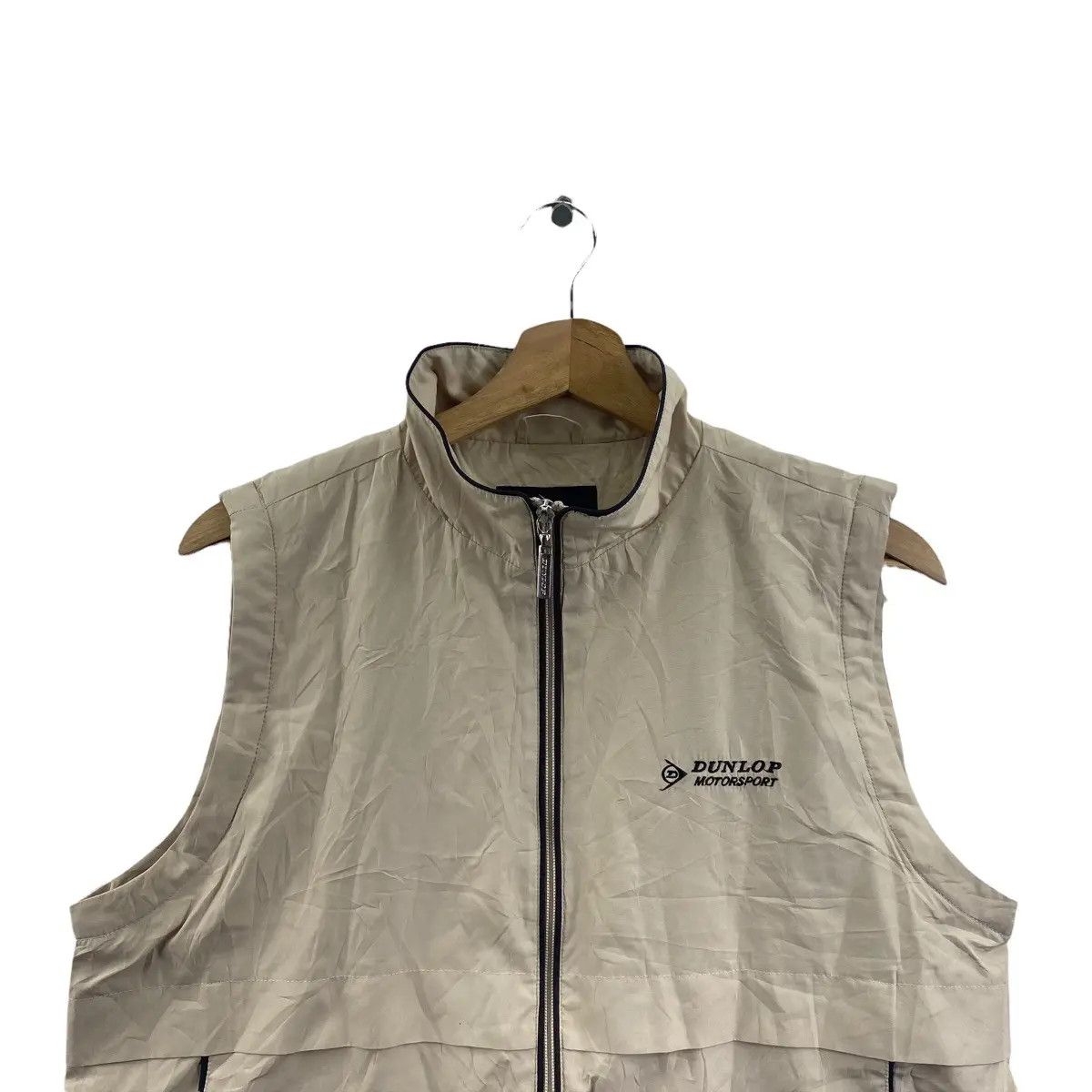 Dunlop Vtg 90’ DUNLOP MOTORSPORT Racing Team Vest Jacket Size US L / EU 52-54 / 3 - 3 Thumbnail