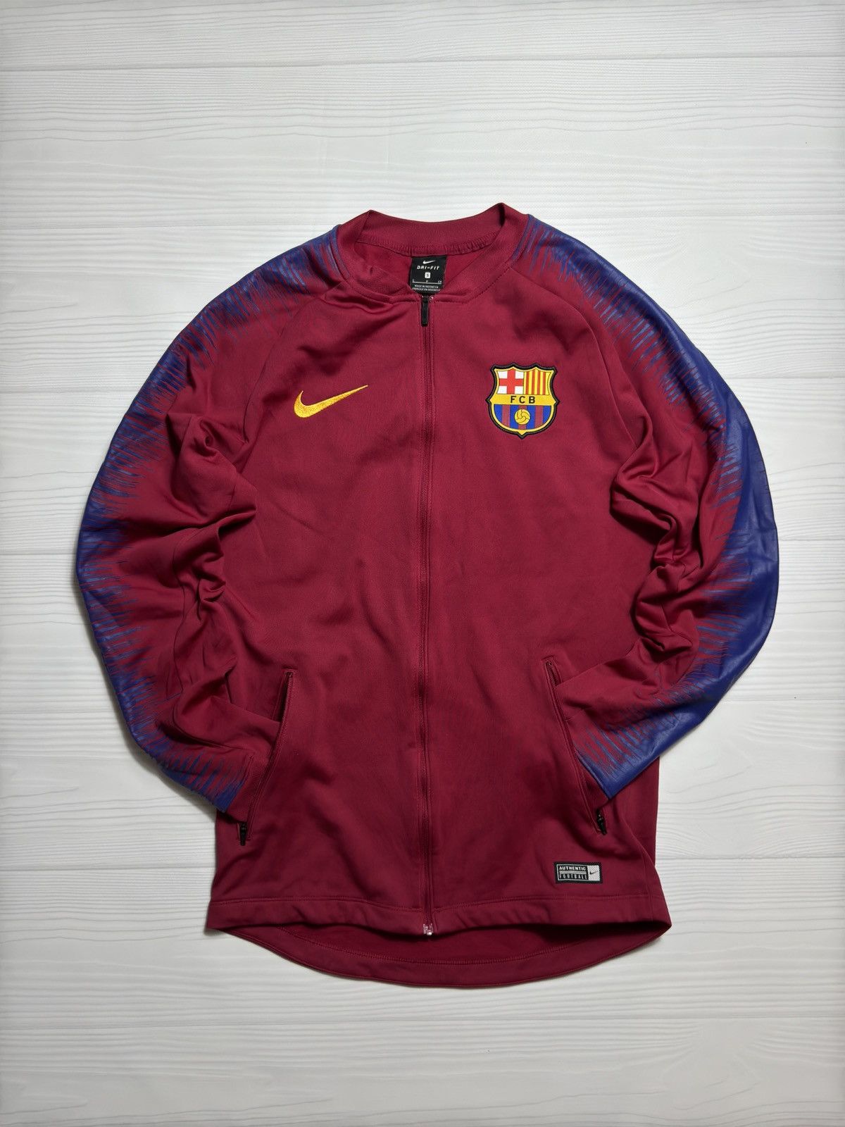Nike Nike Fc Barcelona Zip Hoodie Vintage Y2k Football Soccer Size US S / EU 44-46 / 1 - 1 Thumbnail