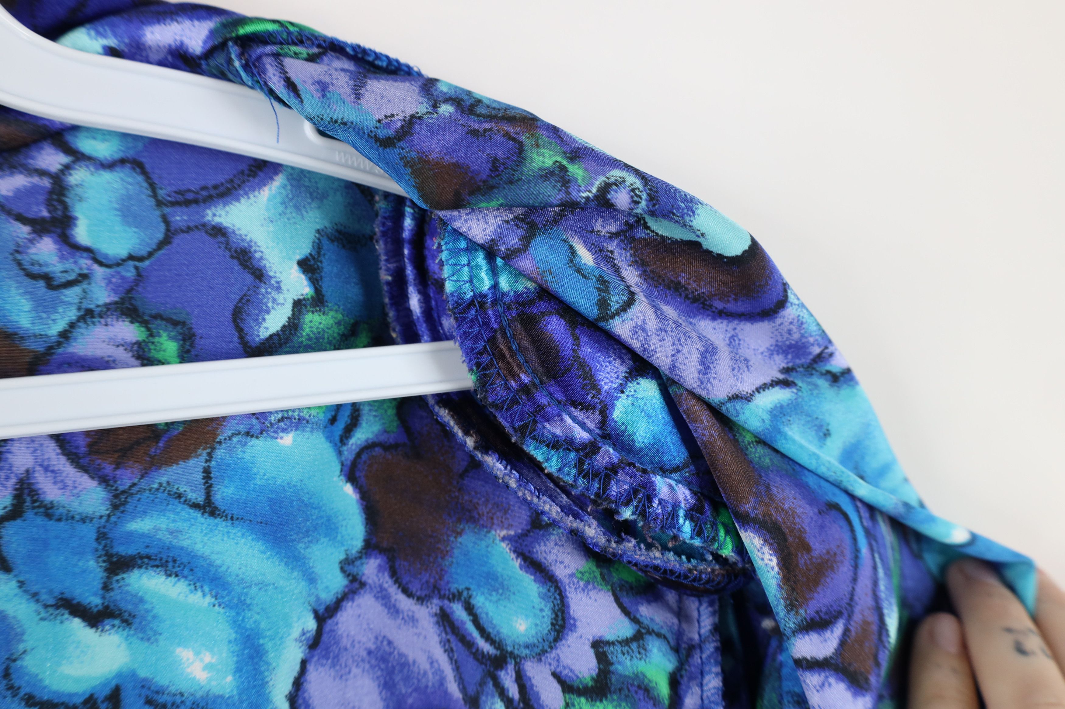 Vintage Vintage 80s 90s Streetwear Flower Blazer Shirt Jacket USA Size XL / US 12-14 / IT 48-50 - 13 Thumbnail