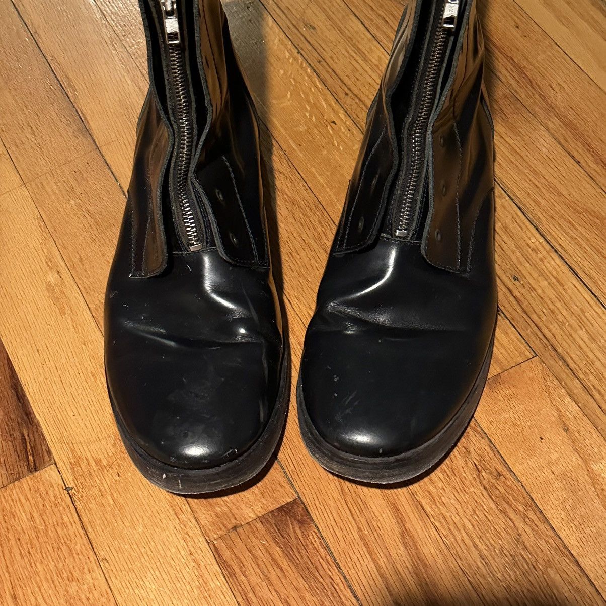 Designer × Tim Hamilton TIM HAMILTON Black Patent Leather Boots Size US 11.5 / EU 44-45 - 11 Thumbnail